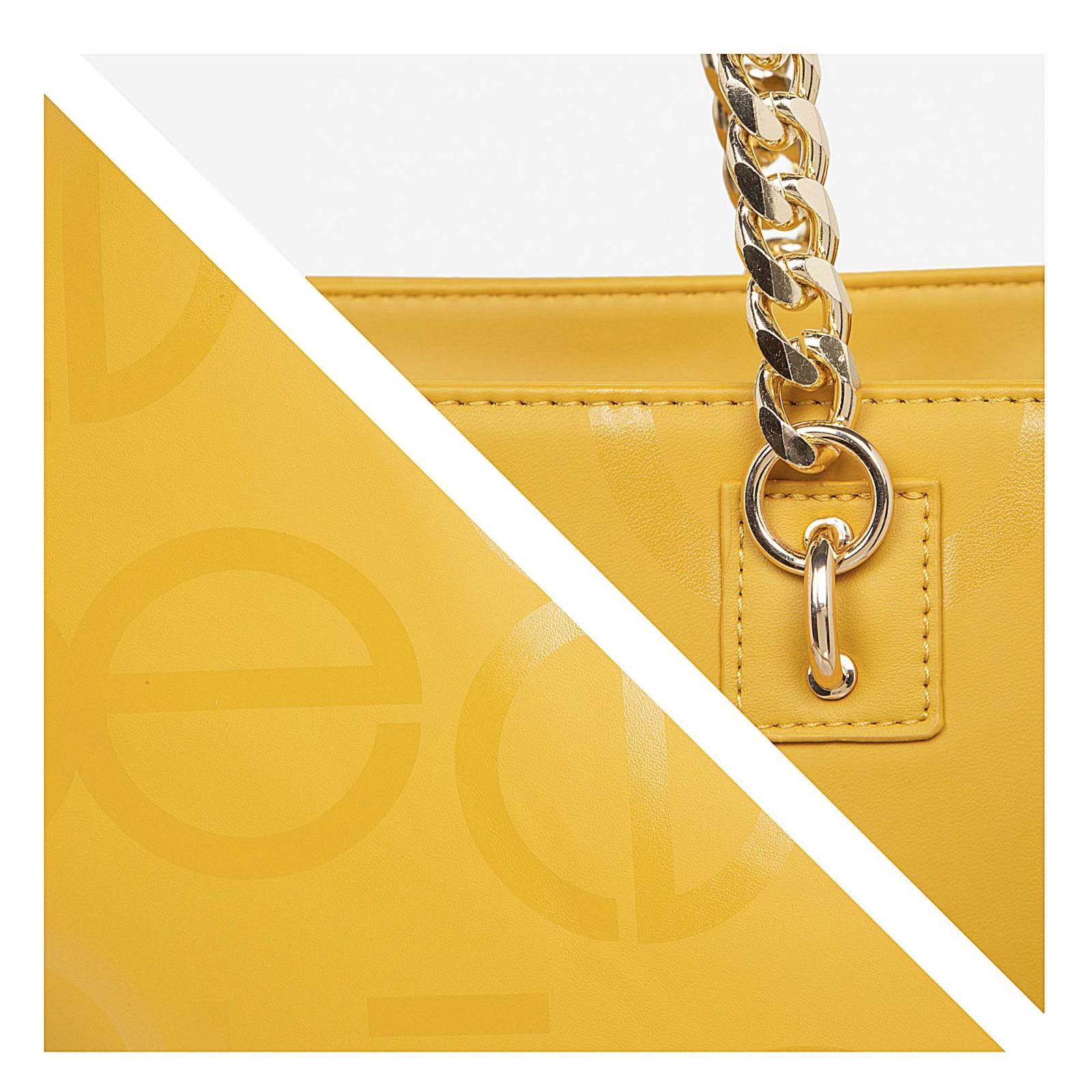 Bolsa Satchel Cloe Asas Intercambiables color Ocre