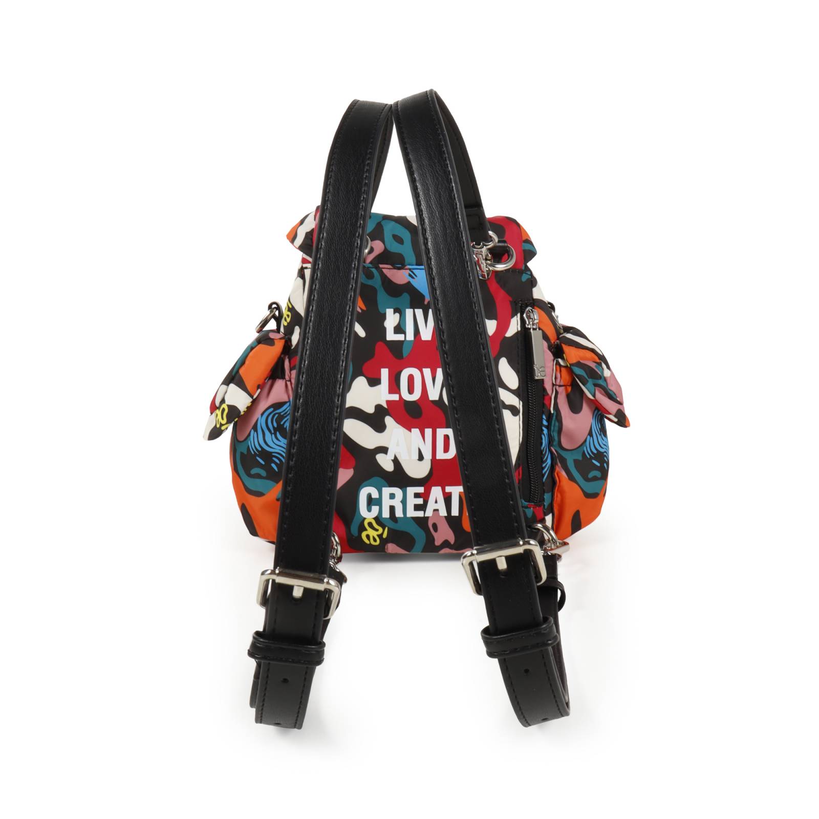 Mochila Cloe Para Mujer Mini Nylon Dos en Uno