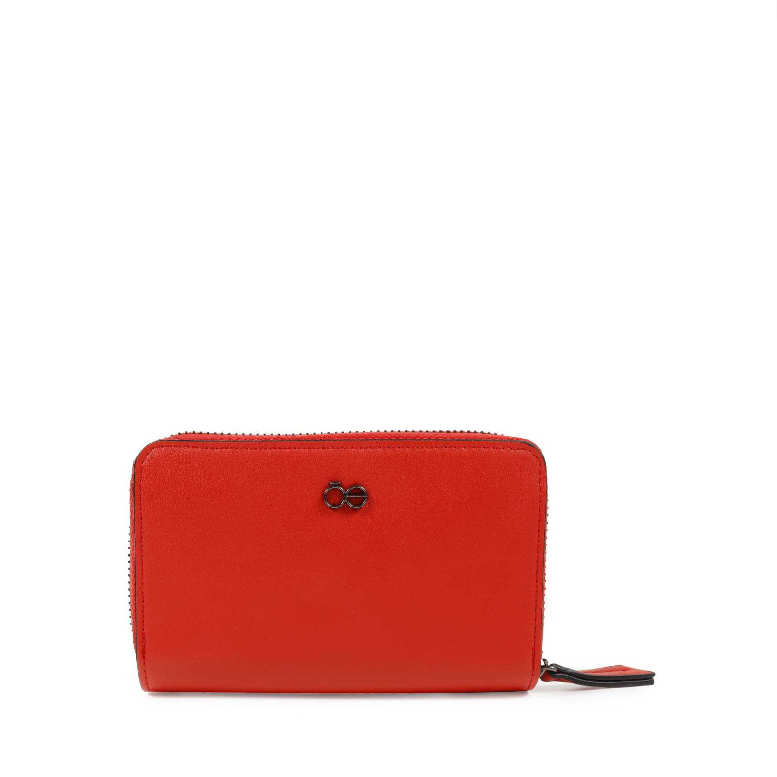 Cartera Cloe Para Mujer Mediana Cierre Sencillo acabado gun