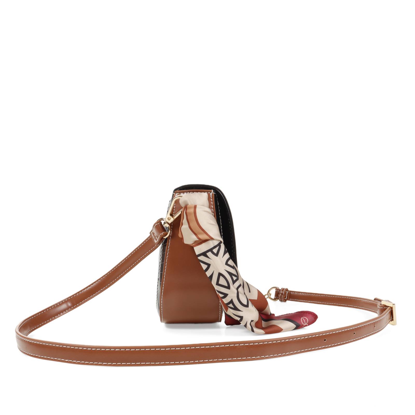 Bolsa Crossbody Cloe Para Mujer Textil con Mascada