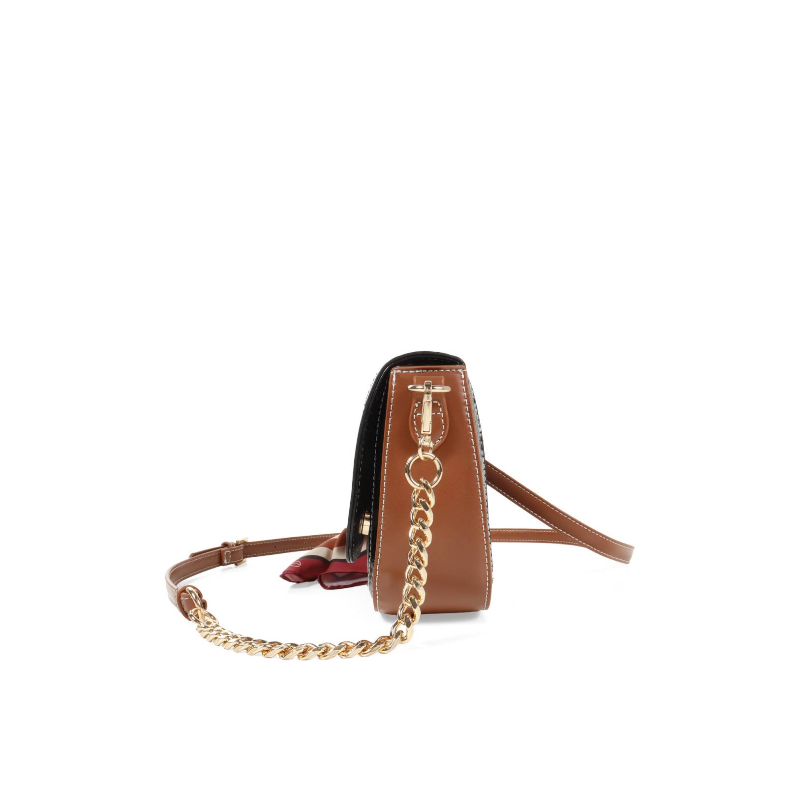 Bolsa Crossbody Cloe Para Mujer Textil con Mascada