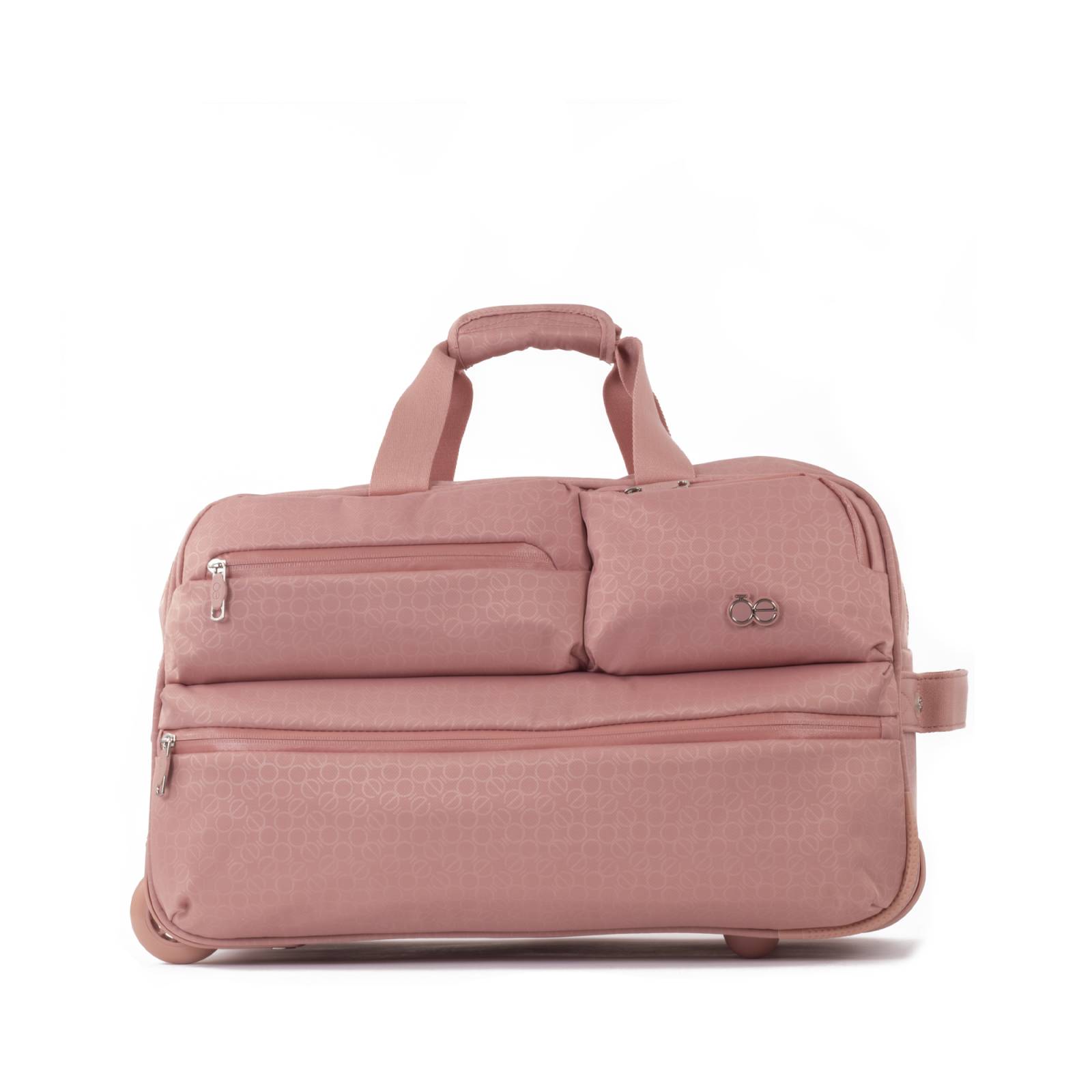 Maleta Duffle Bag Cloe Con Ruedas Y Estampado Monogramas