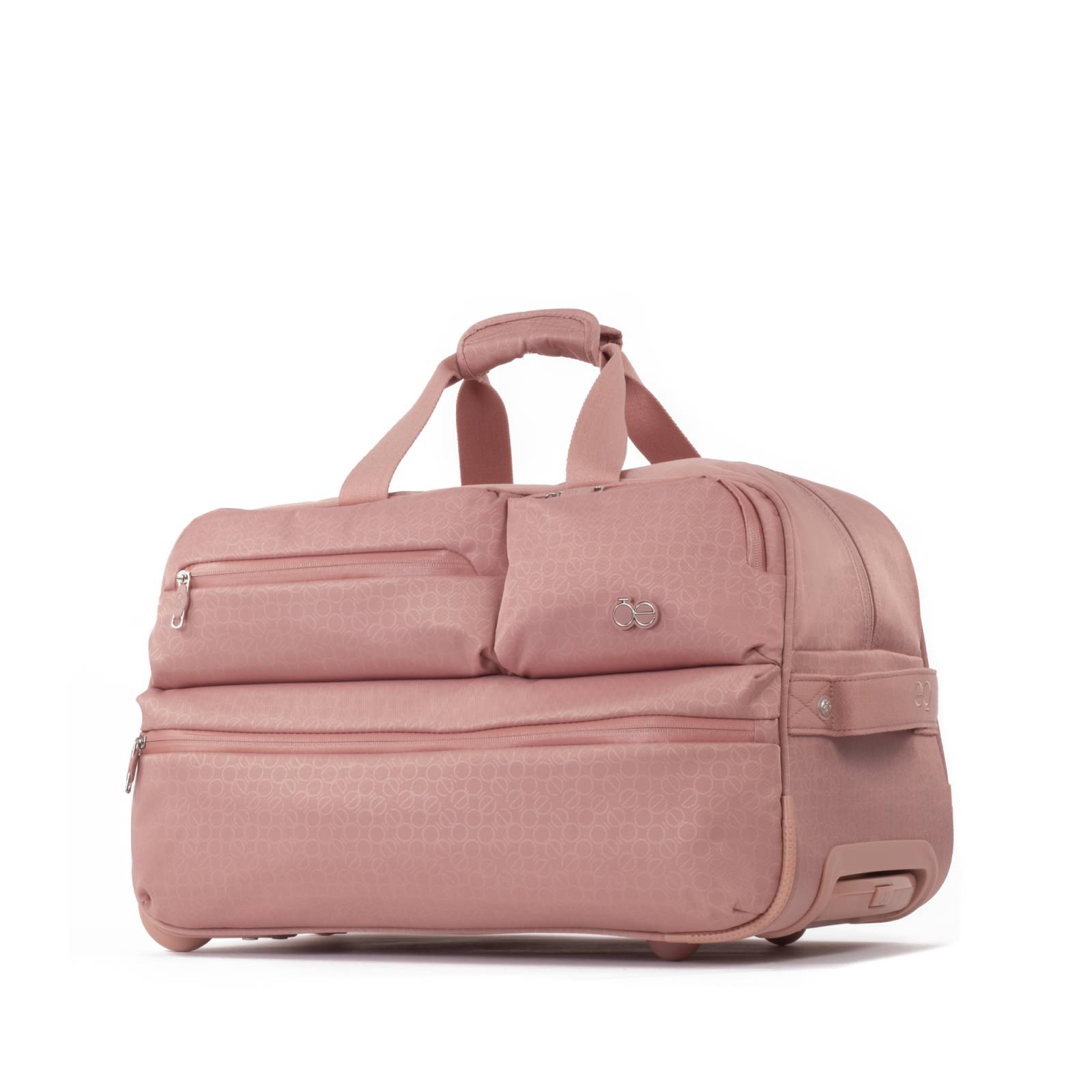 Maleta Duffle Bag Cloe Con Ruedas Y Estampado Monogramas