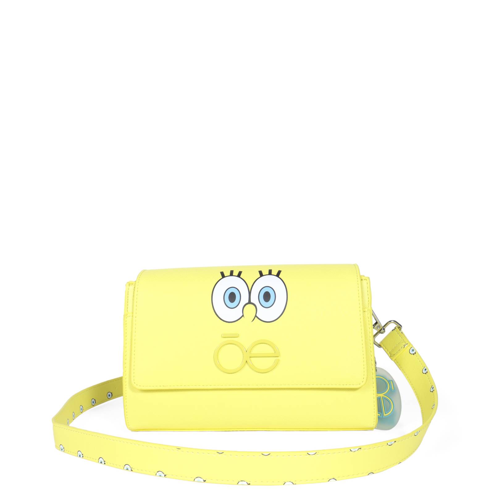 Bolsa Crossbody Sponge Bob x Oe Estampado Icónico color Amarillo