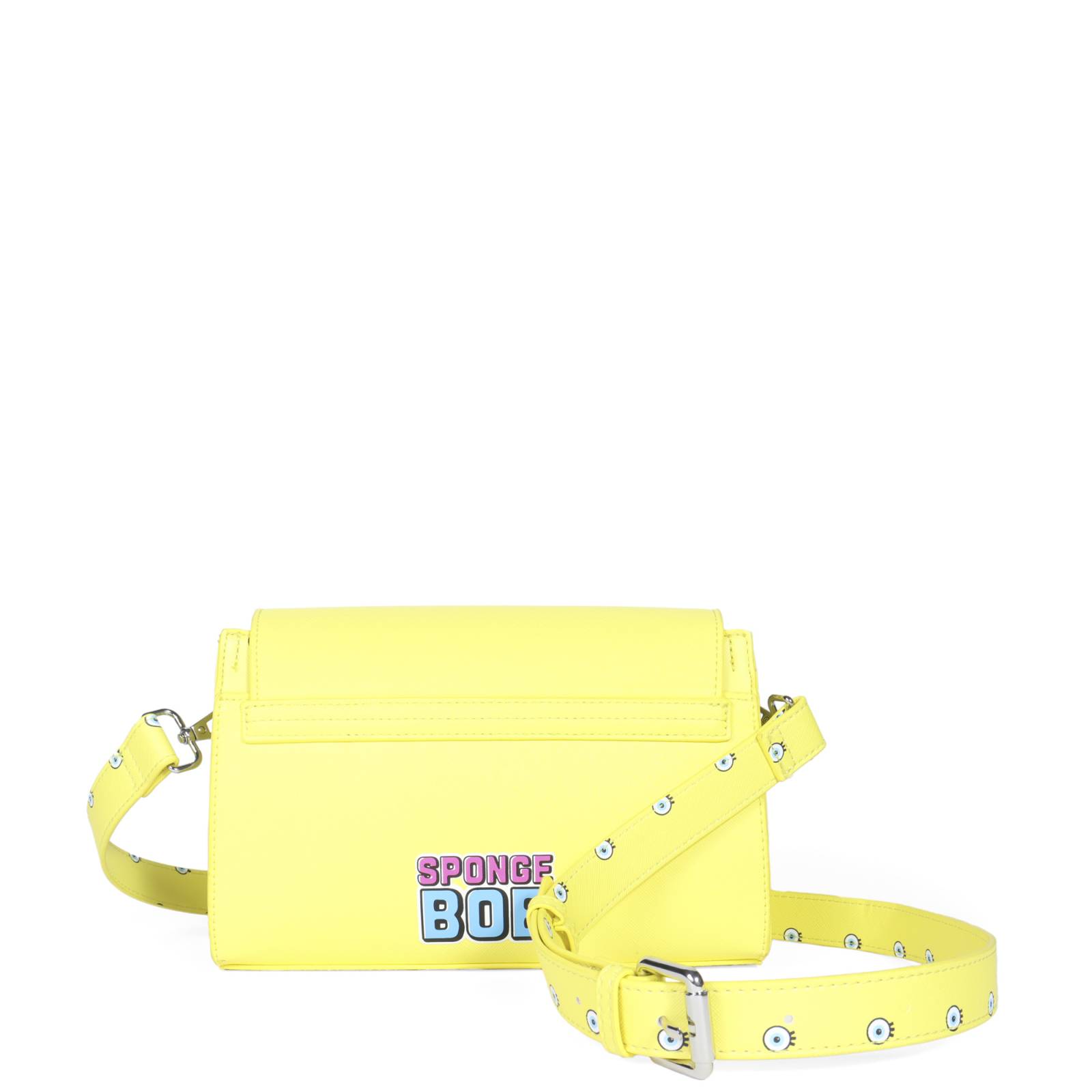 Bolsa Crossbody Sponge Bob x Oe Estampado Icónico color Amarillo