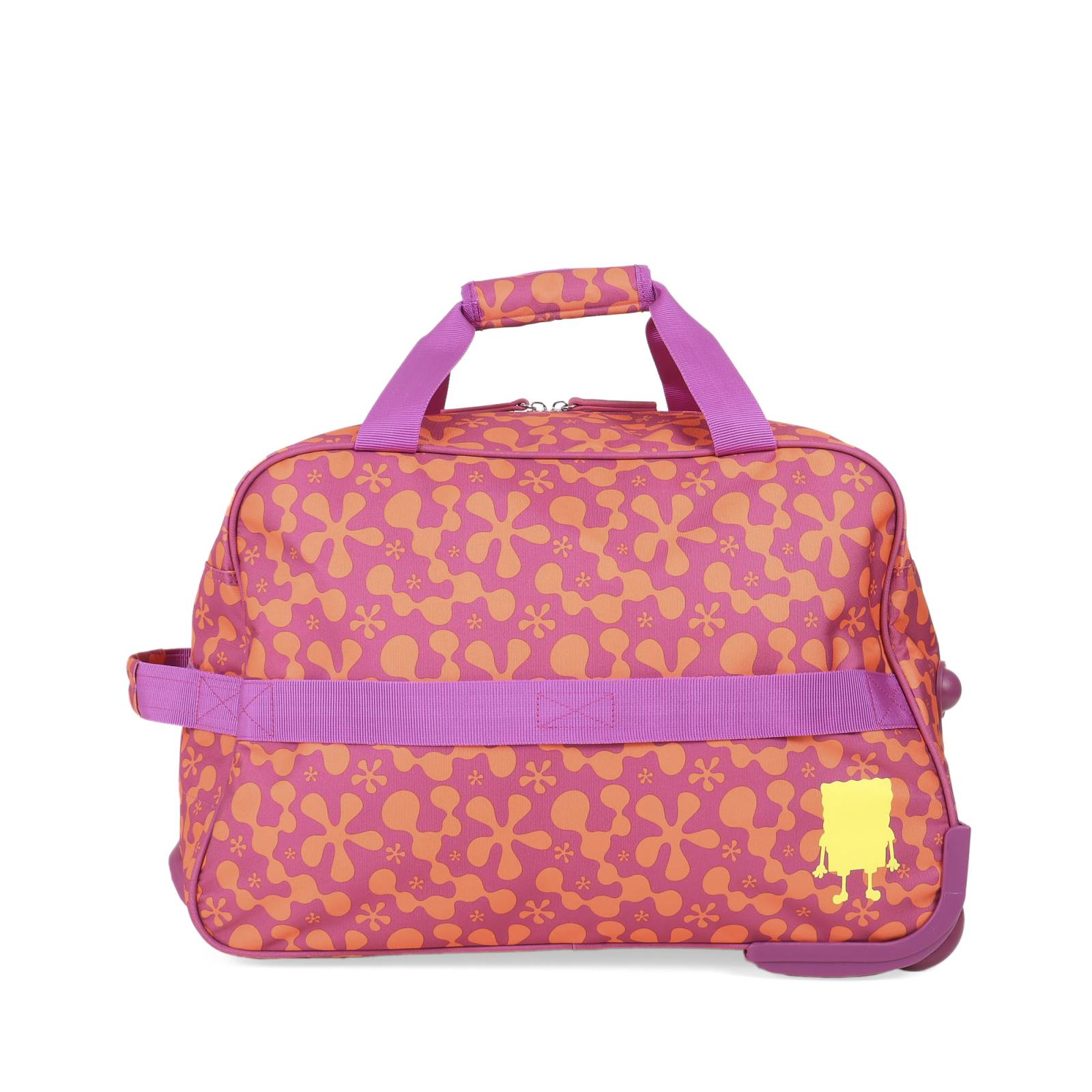 Duffle Bag Textil con Ruedas Sponge Bob x Oe color Magenta