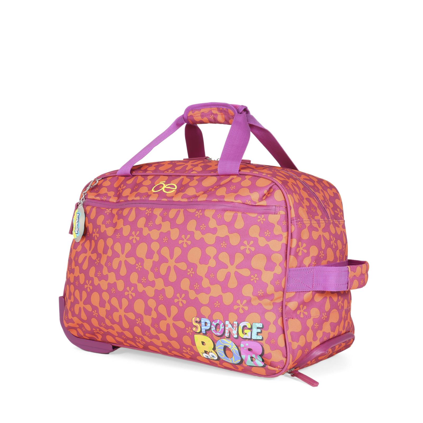 Duffle Bag Textil con Ruedas Sponge Bob x Oe color Magenta