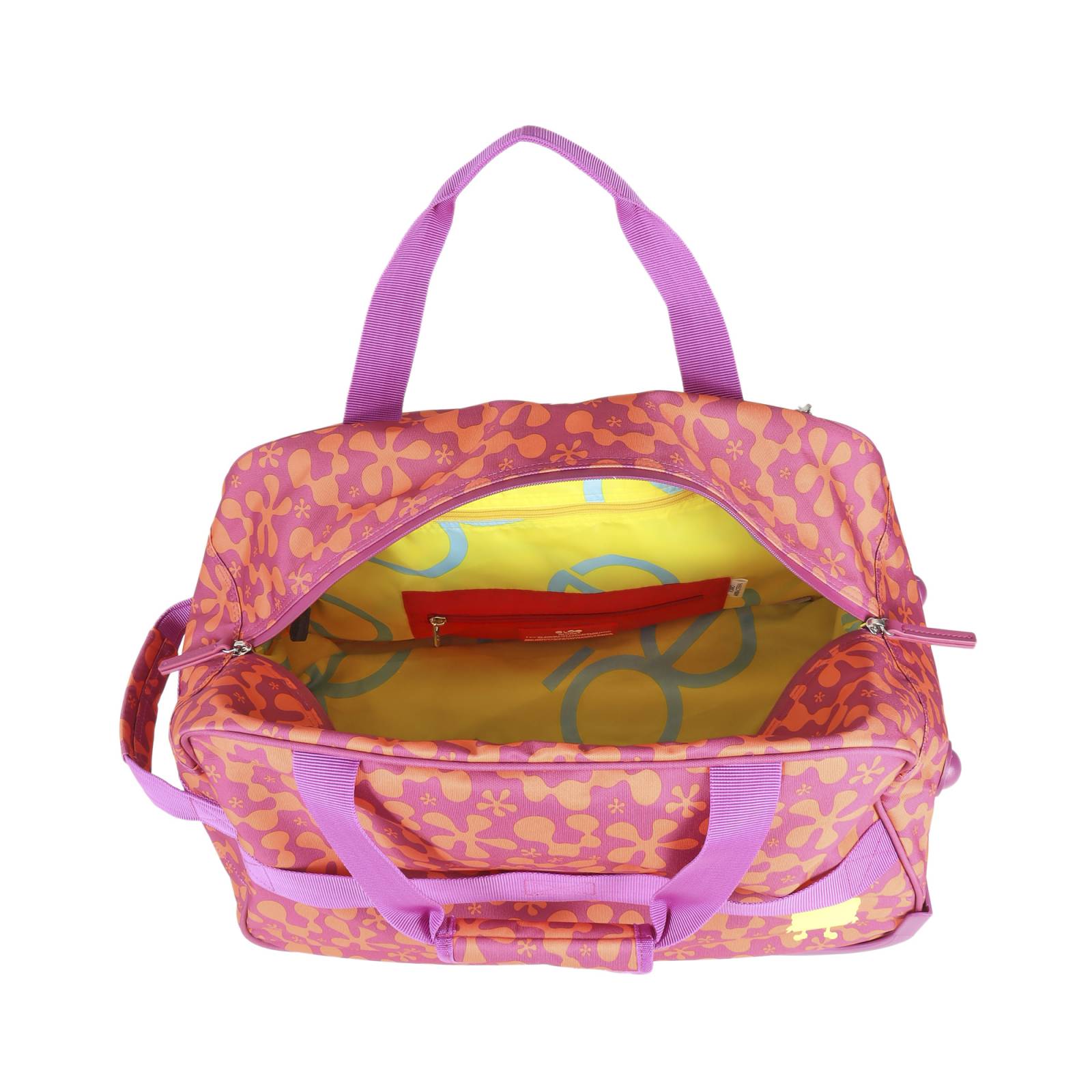 Duffle Bag Textil con Ruedas Sponge Bob x Oe color Magenta
