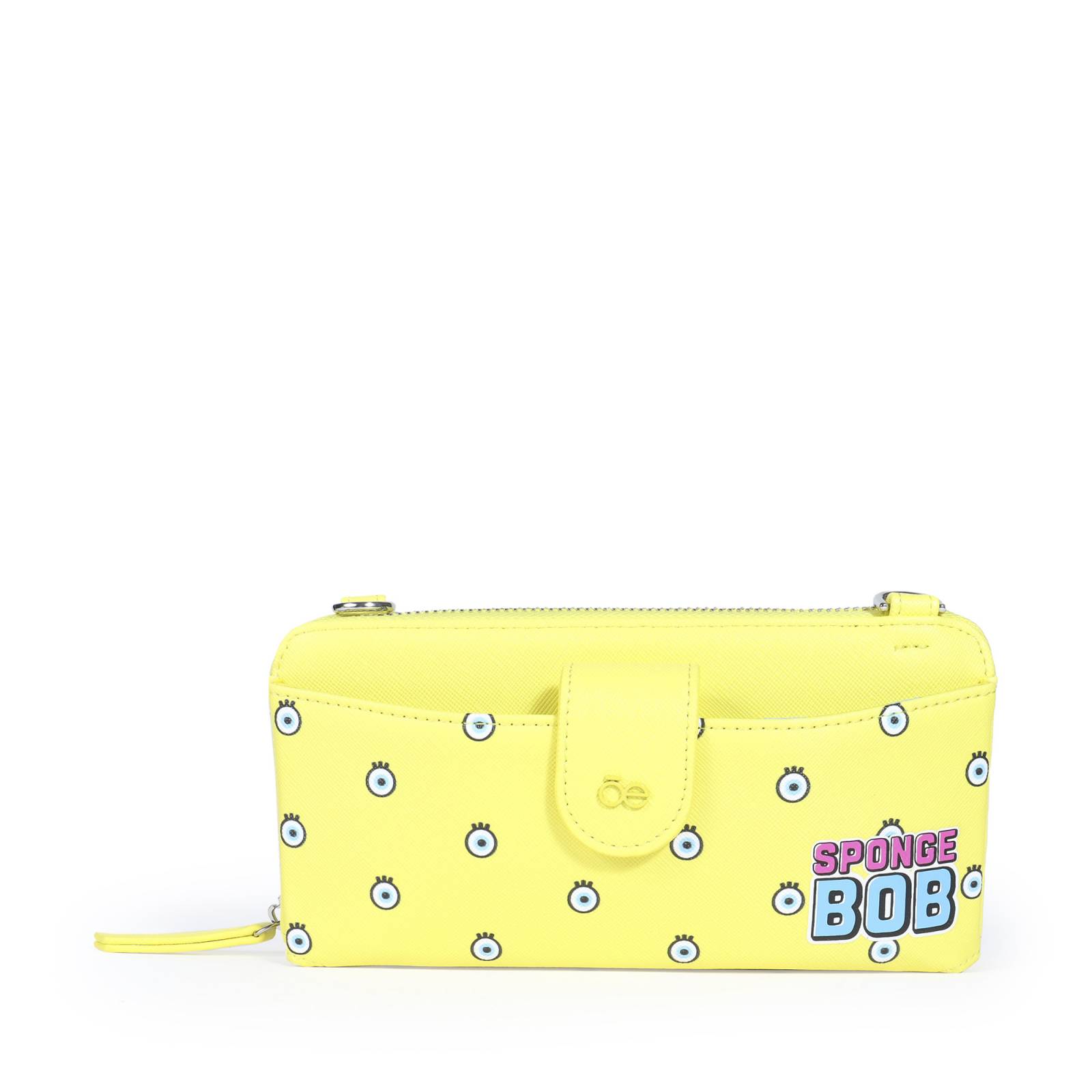 Cartera Grande 2 en 1 Sponge Bob x Oe Estampado Icónico color Amarillo