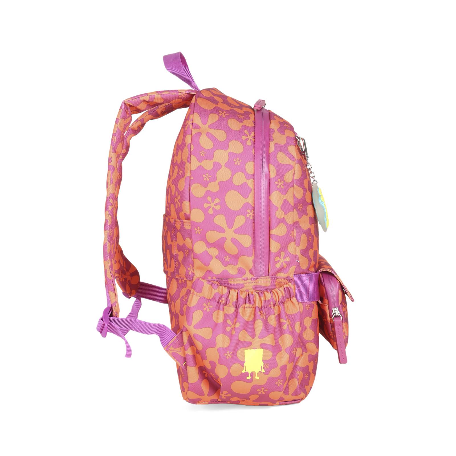 Mochila 2 en 1 Textil Sponge Bob x Oe color Magenta