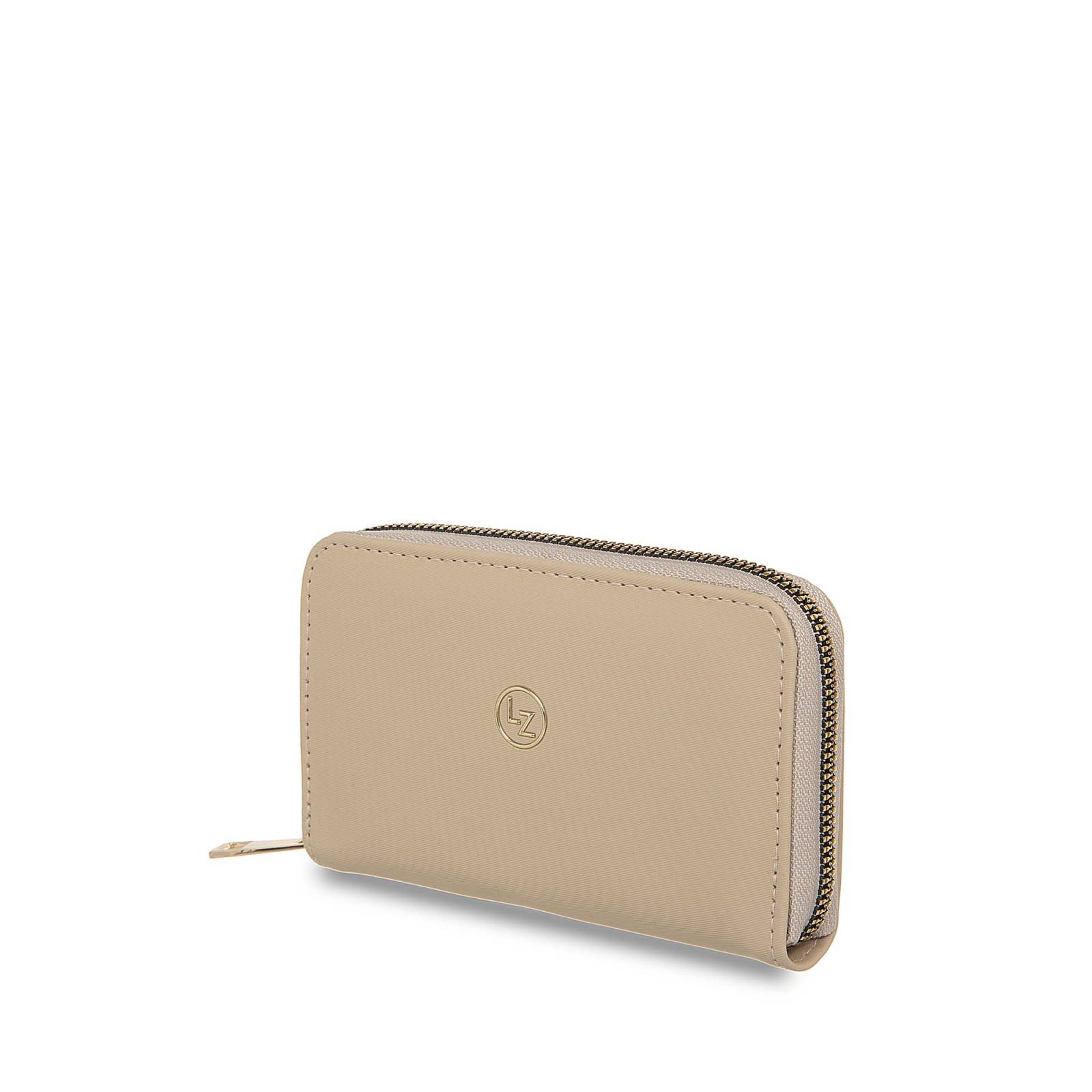 Cartera Lucentzza Mediana Cierre Sencillo Nylon color Fango