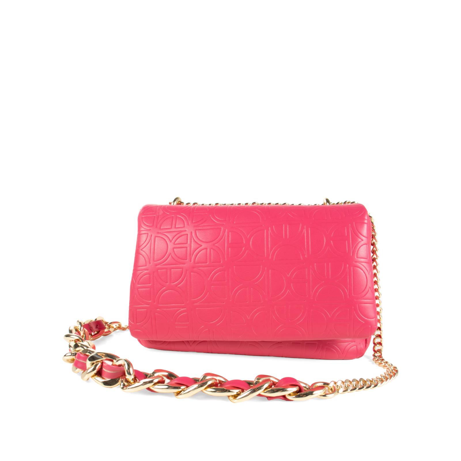 Bolsa Crossbody Cloe Monograma Troquelado color Rosa