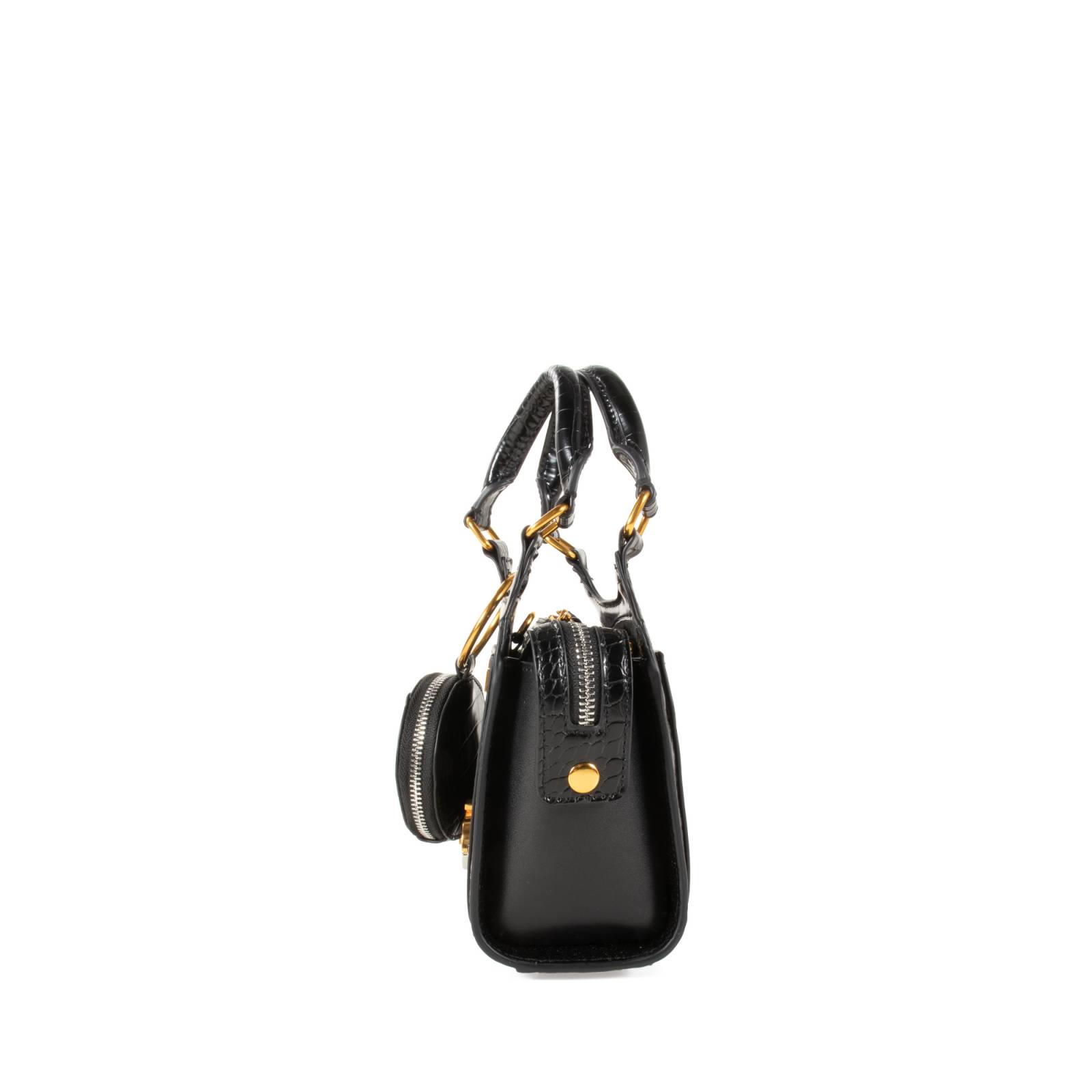 Bolsa Satchel Cloe Mini con Monedero color Negro
