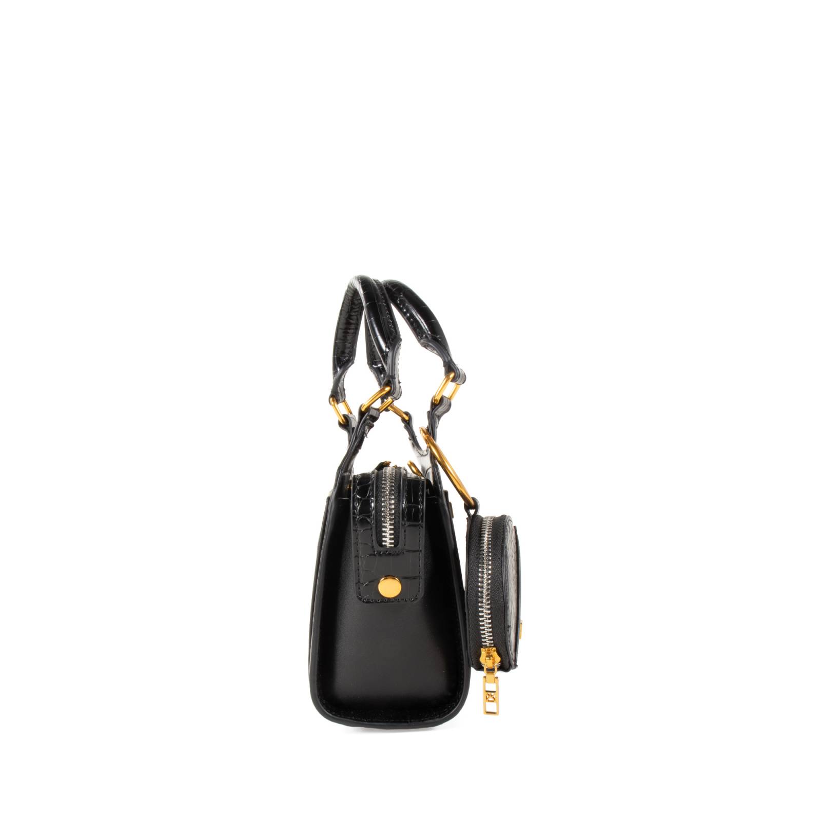 Bolsa Satchel Cloe Mini con Monedero color Negro