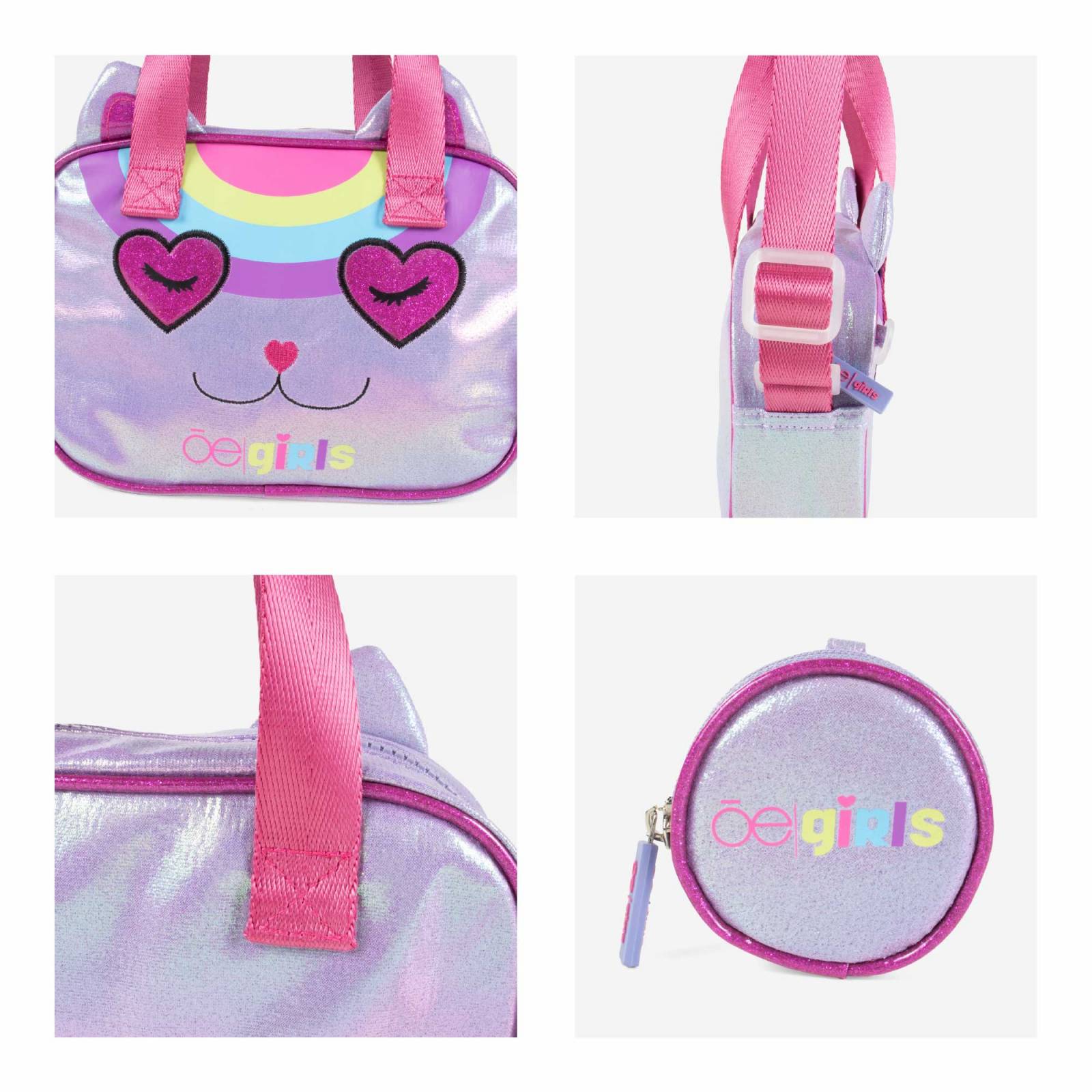 Bolsa Satchel Cloe Girls para Niña con Monedero color Lila