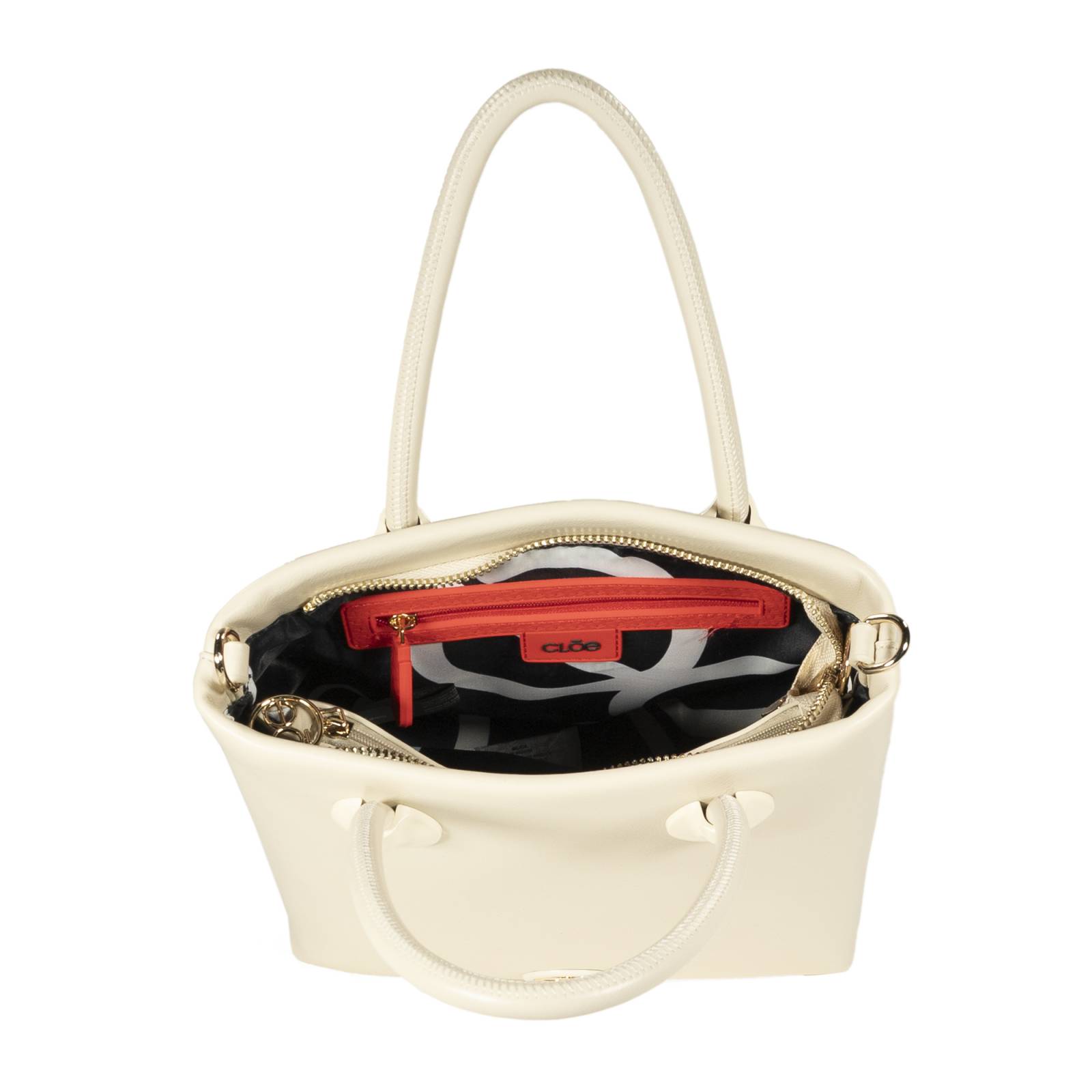 Bolsa Tote Cloe Mediano color Beige