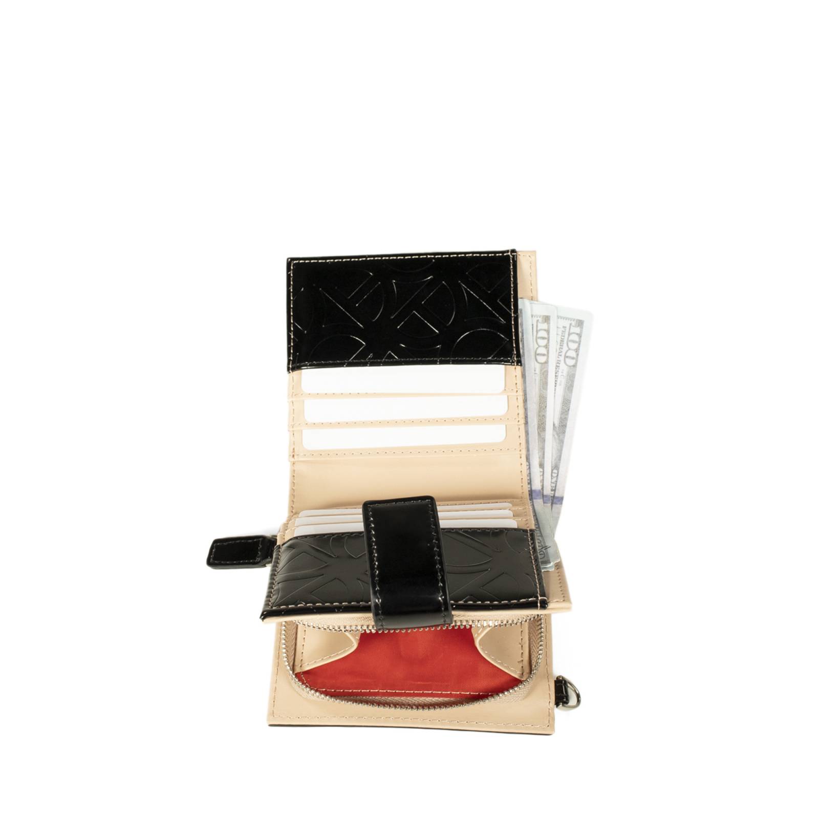 Cartera Cloe Flap Chica con Maneral color Negro