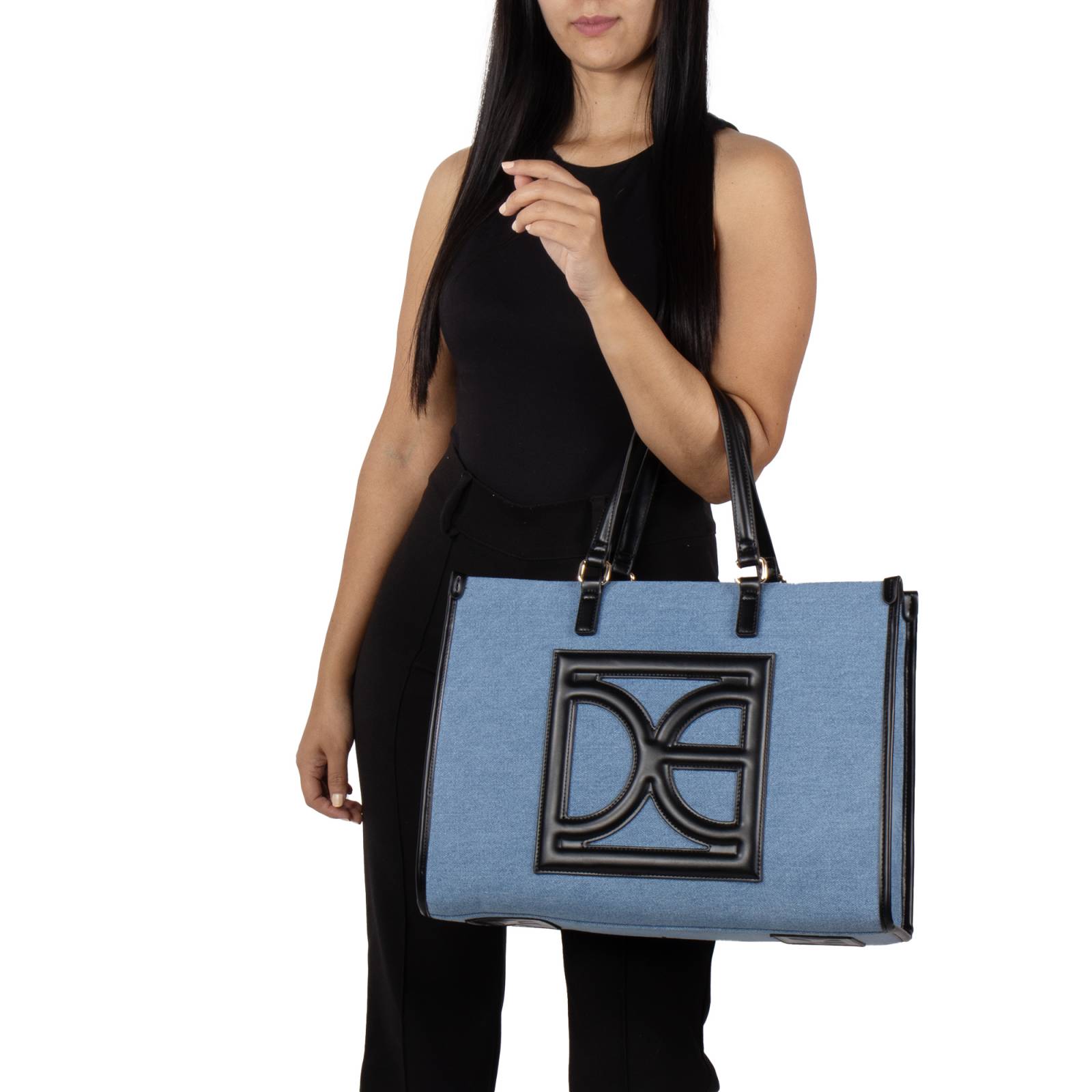 Bolsa Cloe Grande Textil Porta Laptop 15 plg color Azul