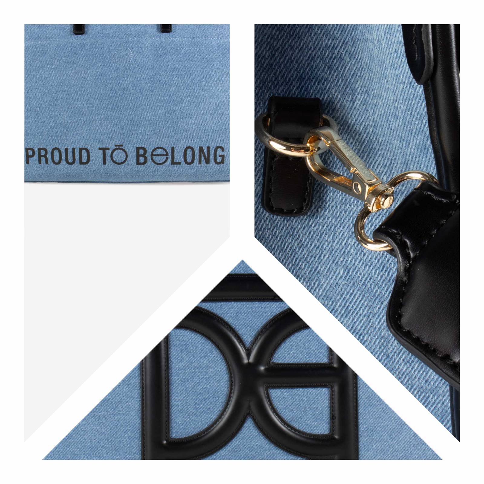 Bolsa Cloe Grande Textil Porta Laptop 15 plg color Azul