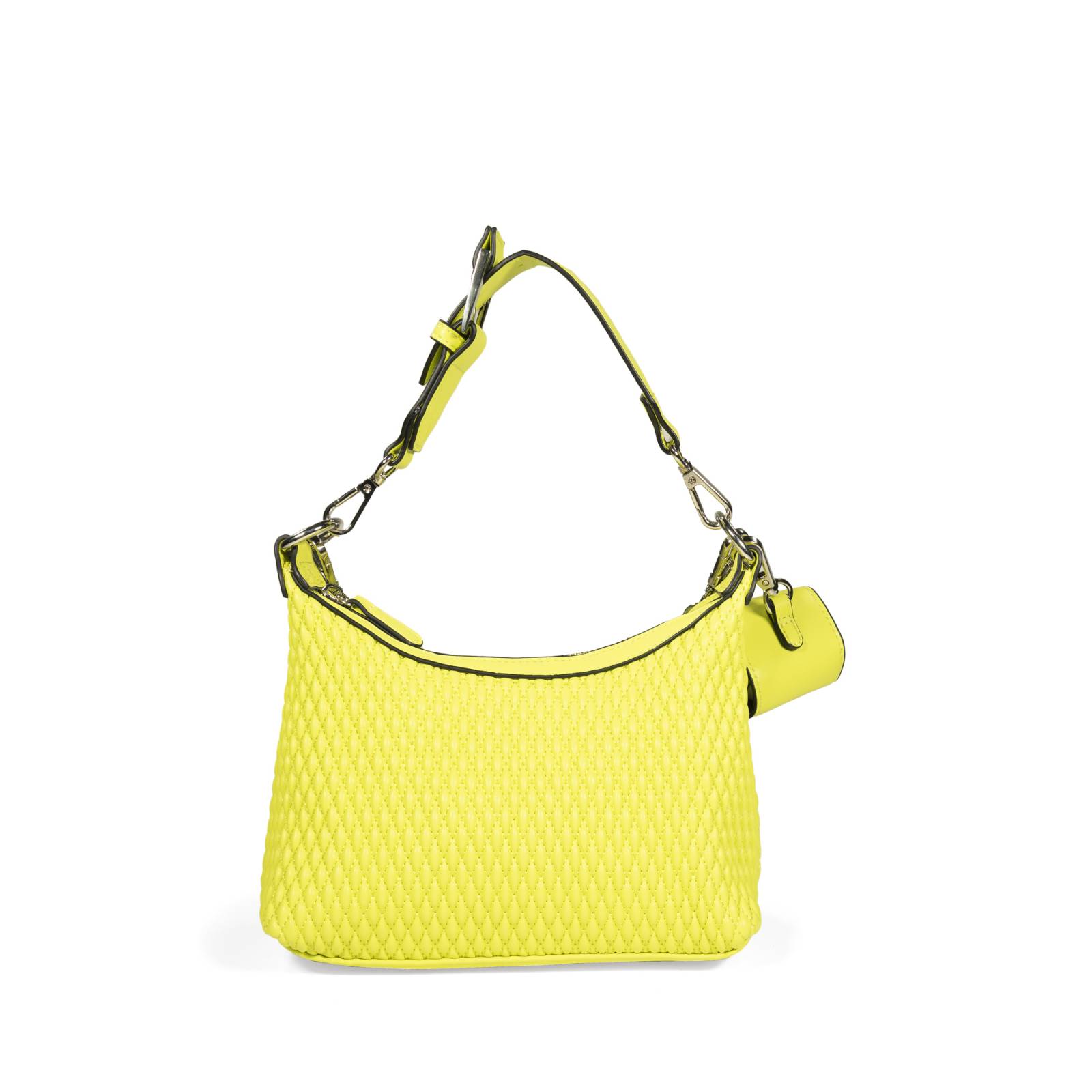 Bolsa Hobo Cloe Mediana Look Animal Skin color Verde Limón