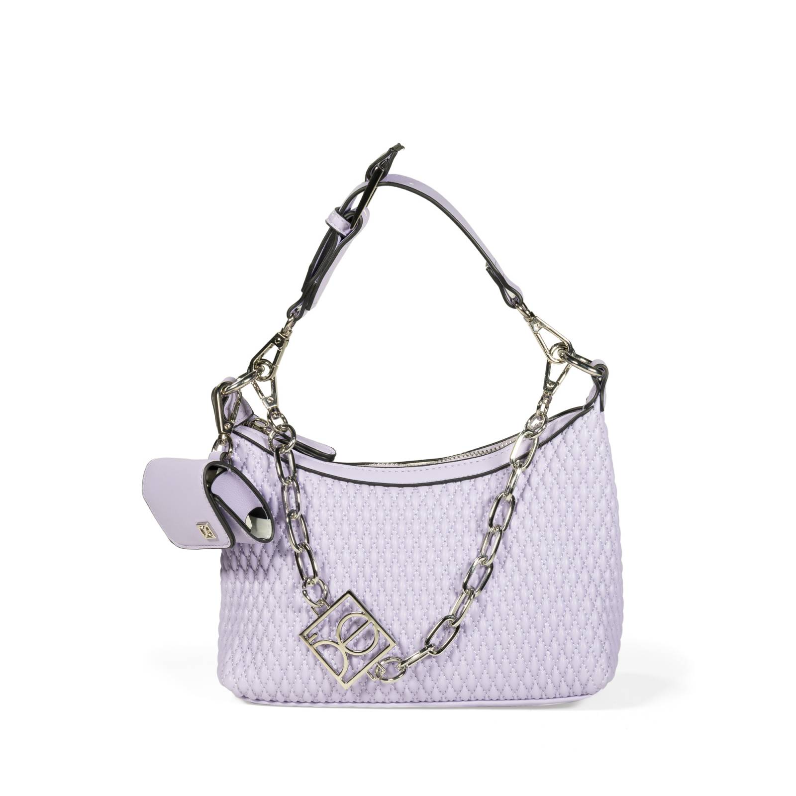 Bolsa Hobo Cloe Mediana Look Animal Skin color Lila