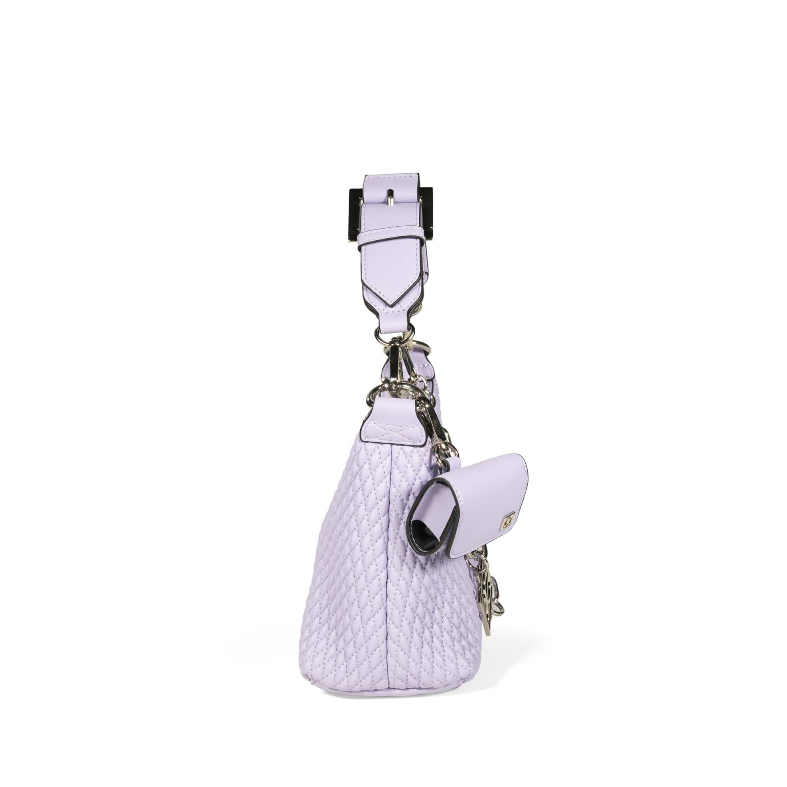 Bolsa Hobo Cloe Mediana Look Animal Skin color Lila