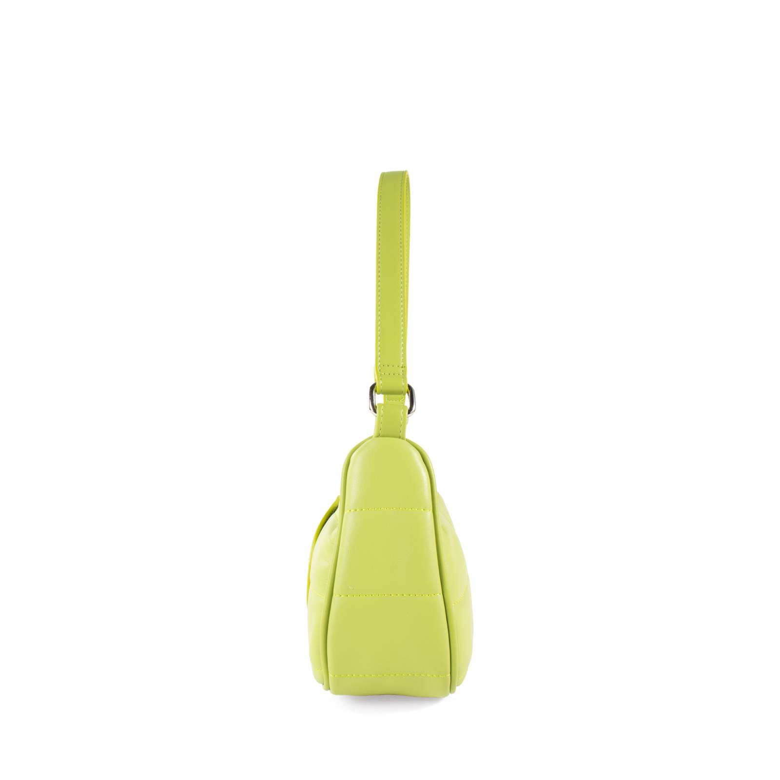 Bolsa Hobo Cloe Acolchada color Verde Limón
