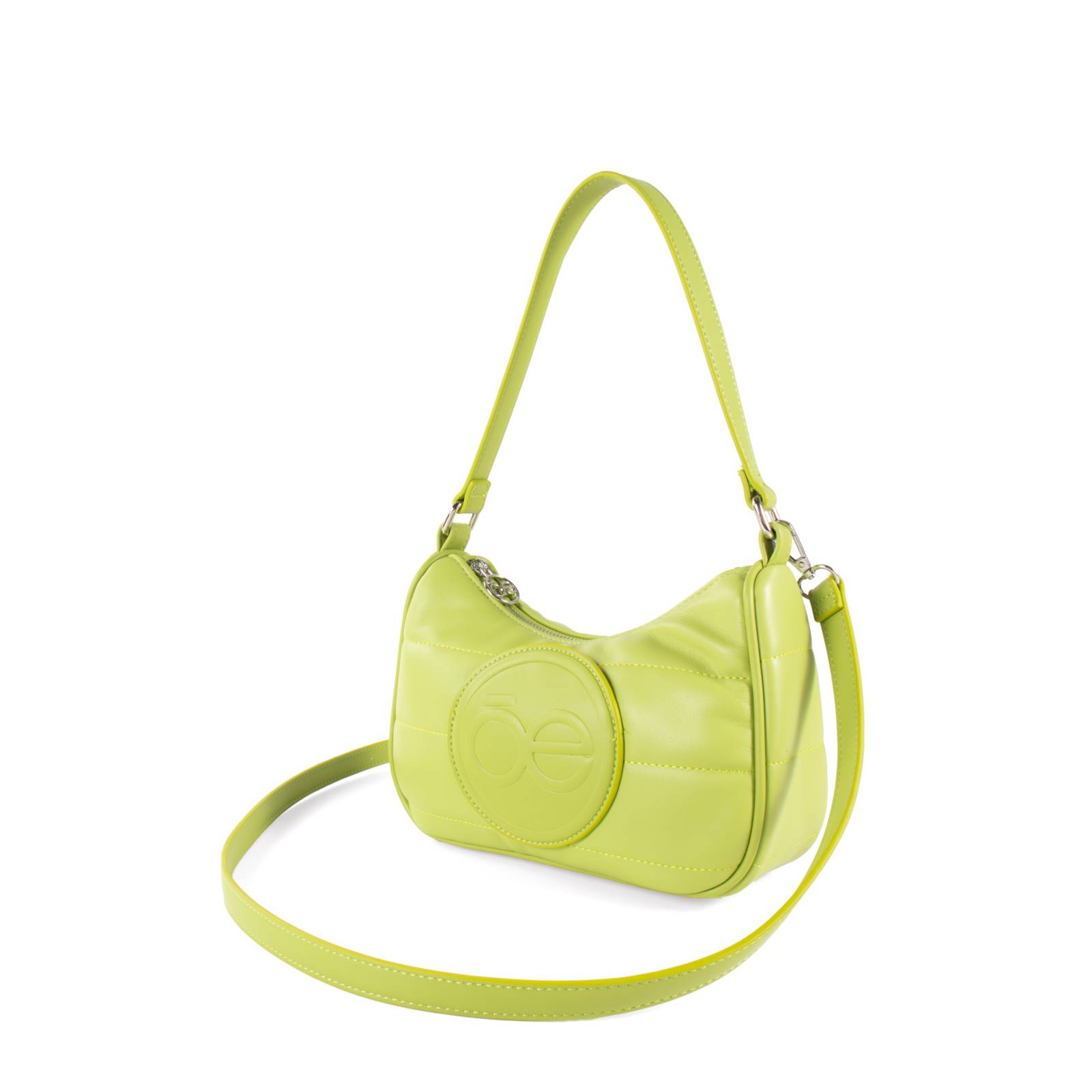 Bolsa Hobo Cloe Acolchada color Verde Limón