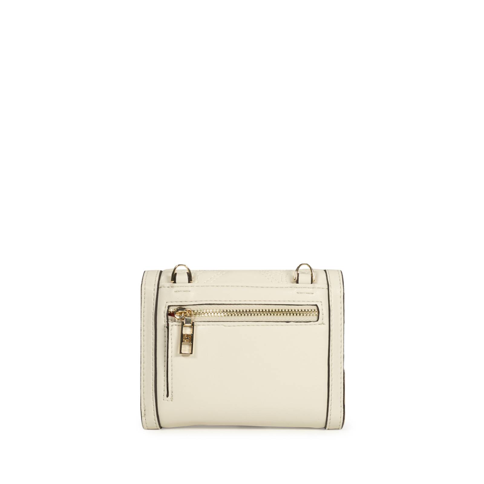 Cartera Chica Cloe Flap Doble Función color Beige