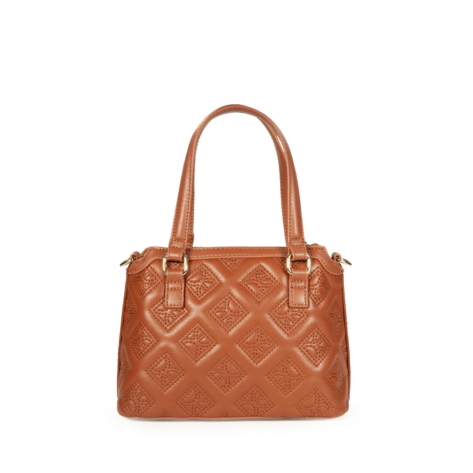 Bolsa Satchel Cloe Mini con Mascada color Café