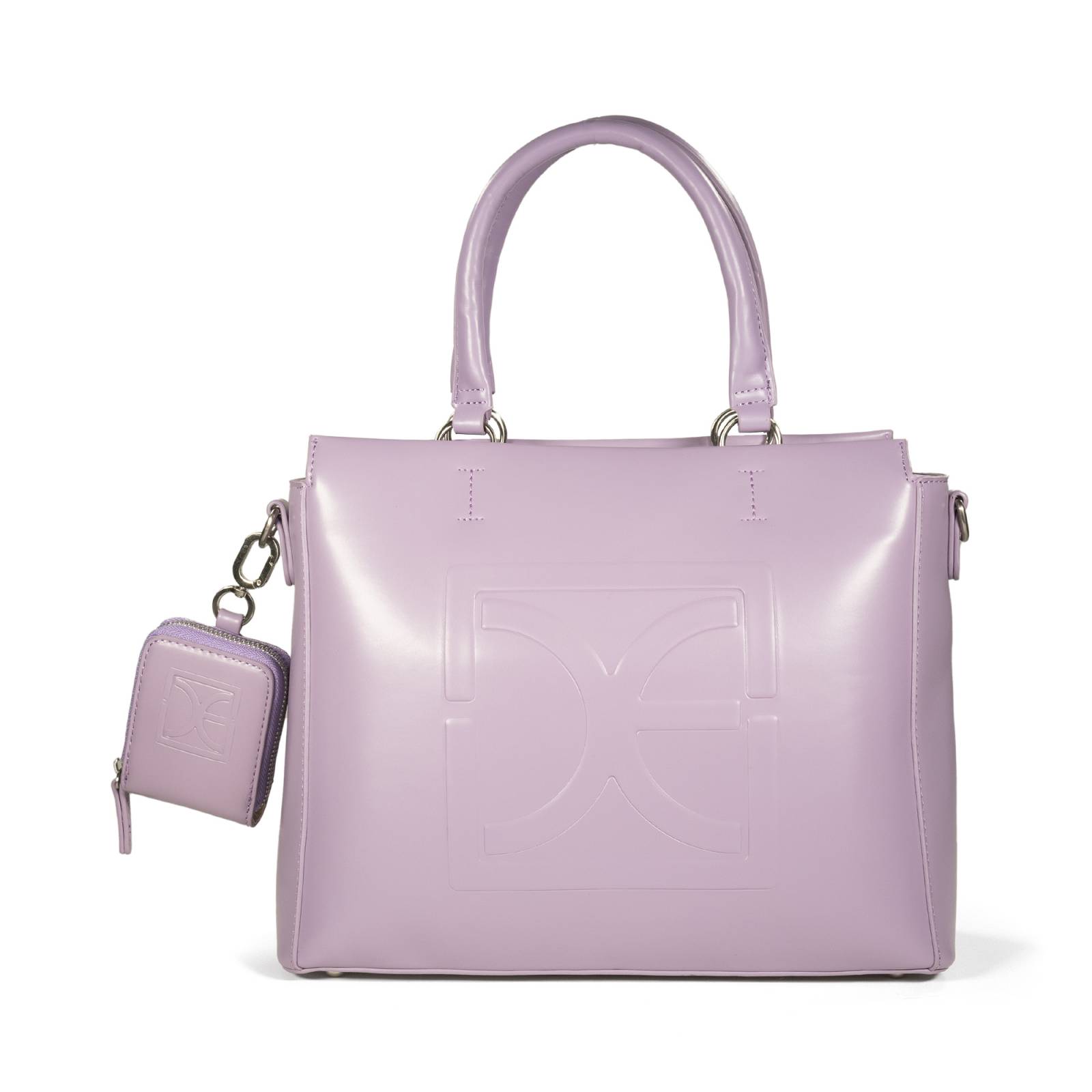 Bolsa Satchel Cloe Mediana con Monedero color Lila