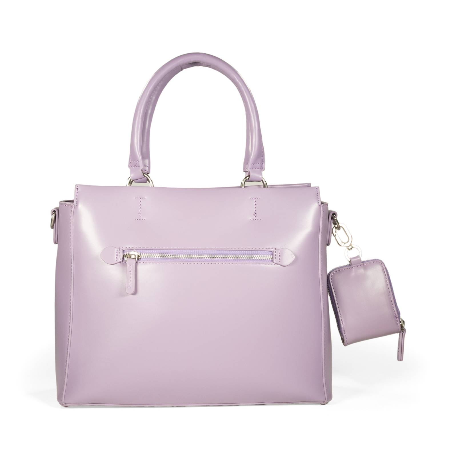 Bolsa Satchel Cloe Mediana con Monedero color Lila