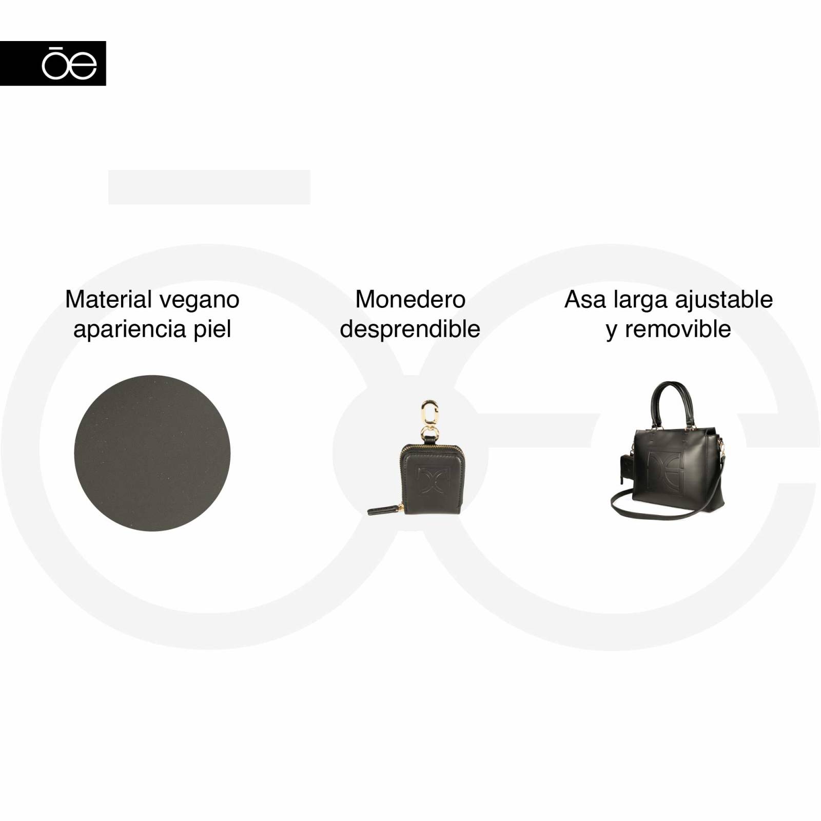 Bolsa Satchel Cloe Mediana con Monedero color Lila