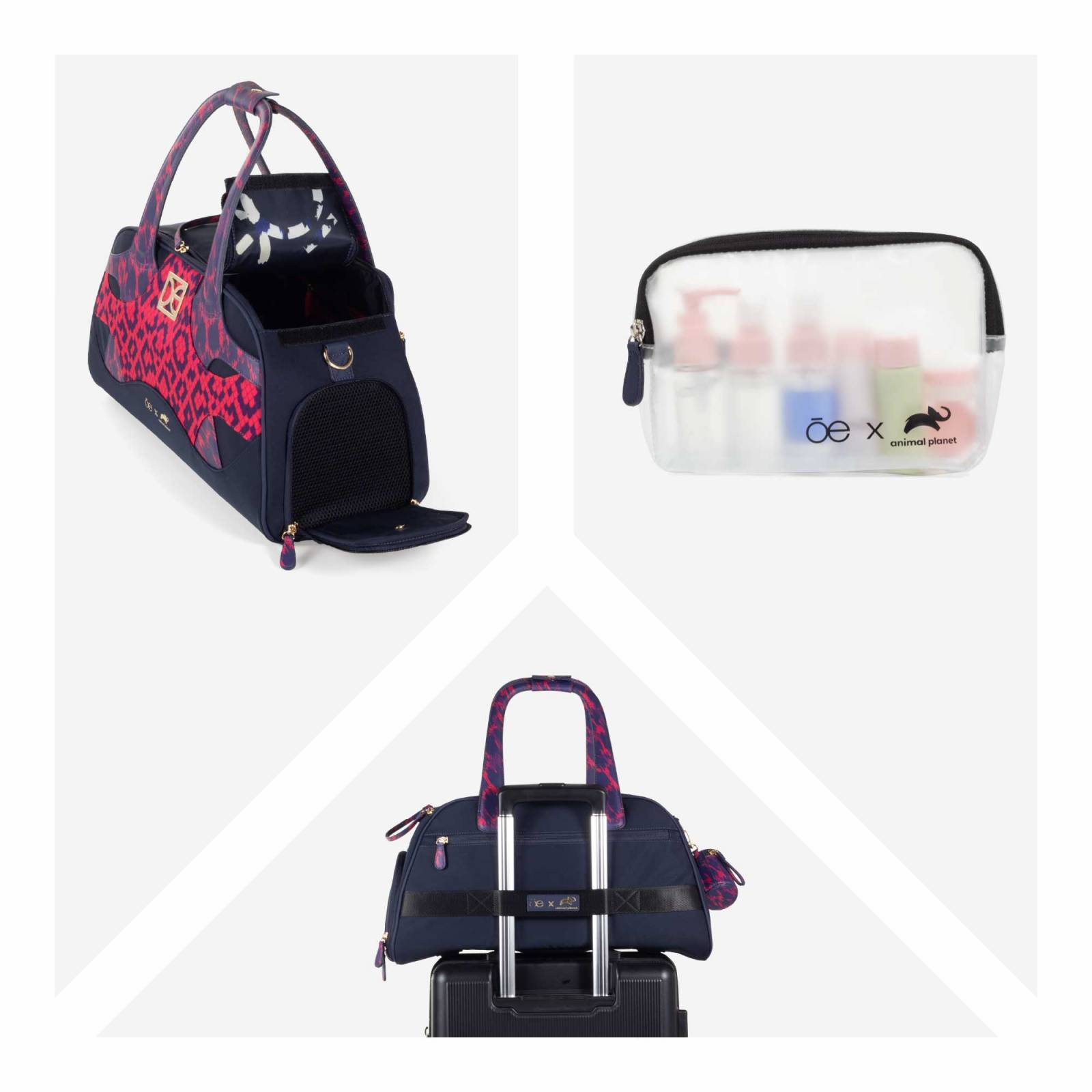 Duffle Bag Oe x Animal Planet con Apertura para Mascota Multicolor