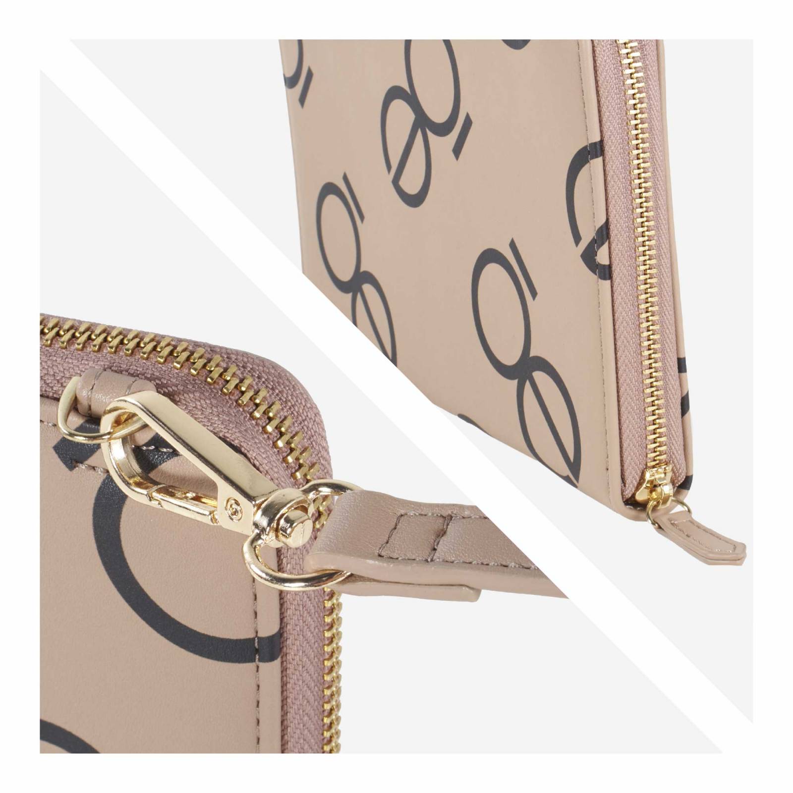 Cartera Cloe Para Mujer Grande 2 en 1 Porta Pasaporte