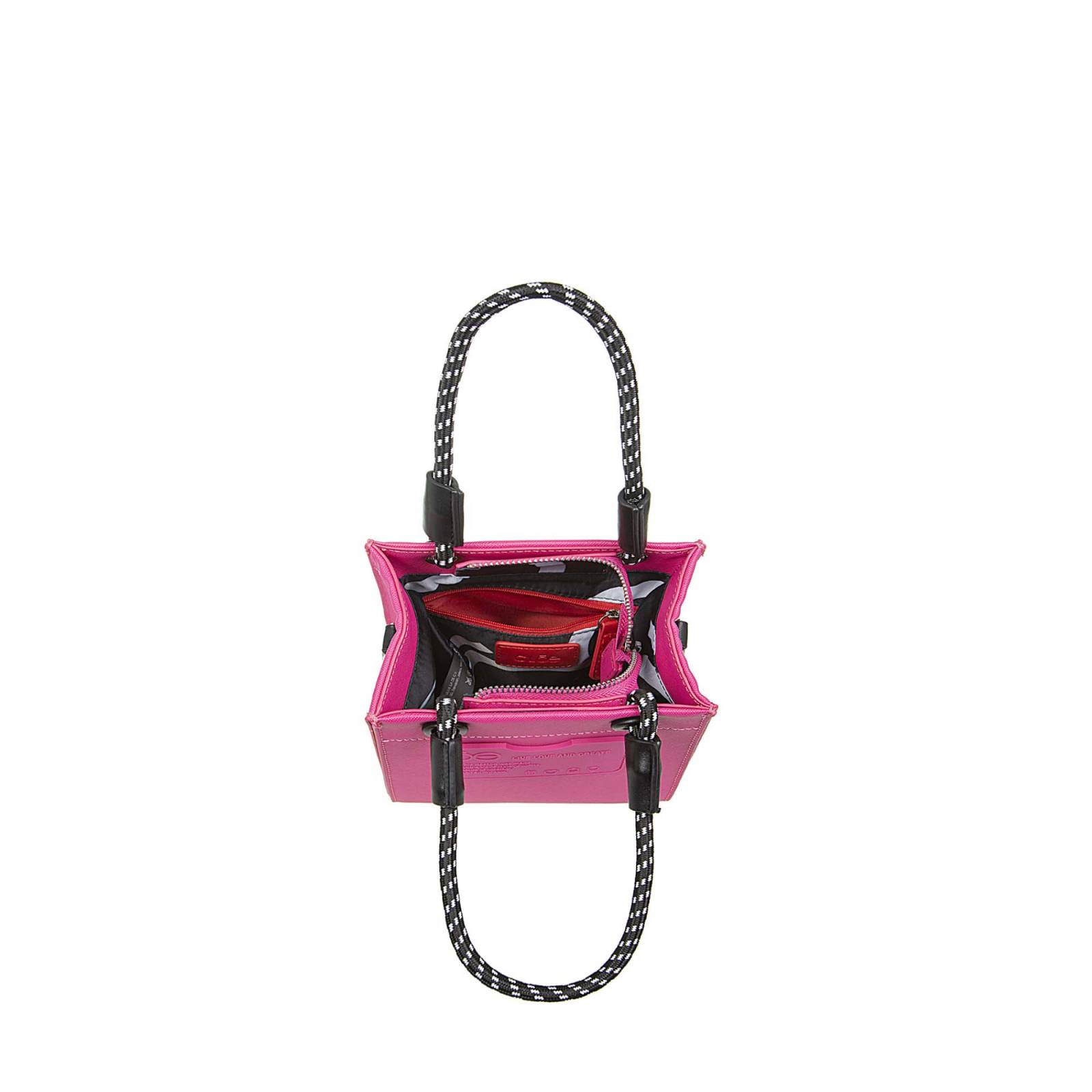 Bolsa Tote Cloe Chico Tarjetero Decorativo color Rosa