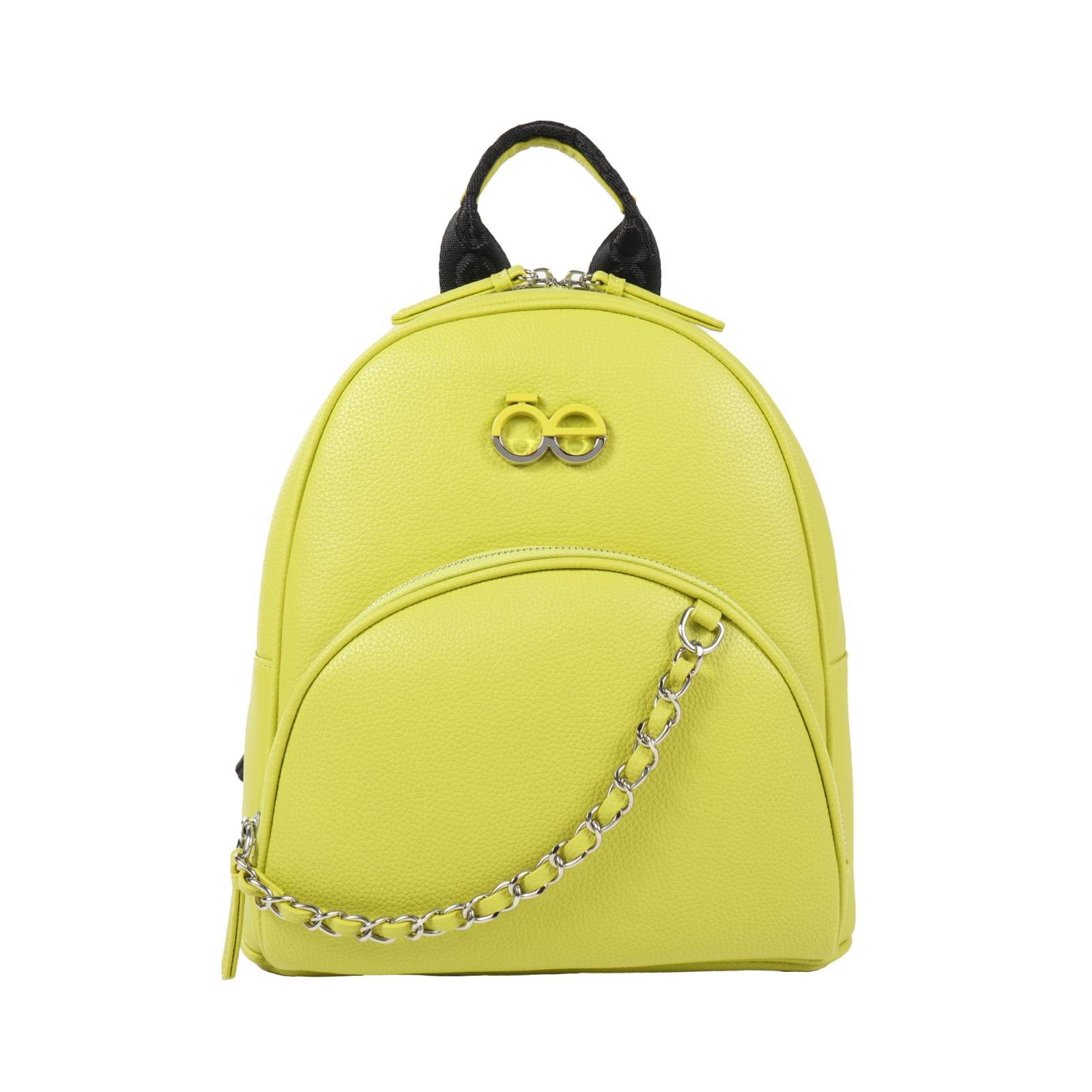 Mochila Cloe Mediana Cadena Decorativa color Verde Limón