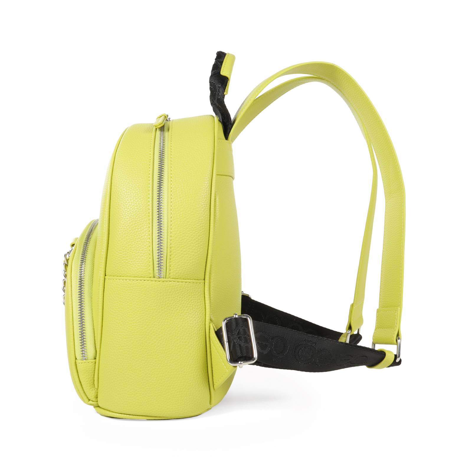 Mochila Cloe Mediana Cadena Decorativa color Verde Limón