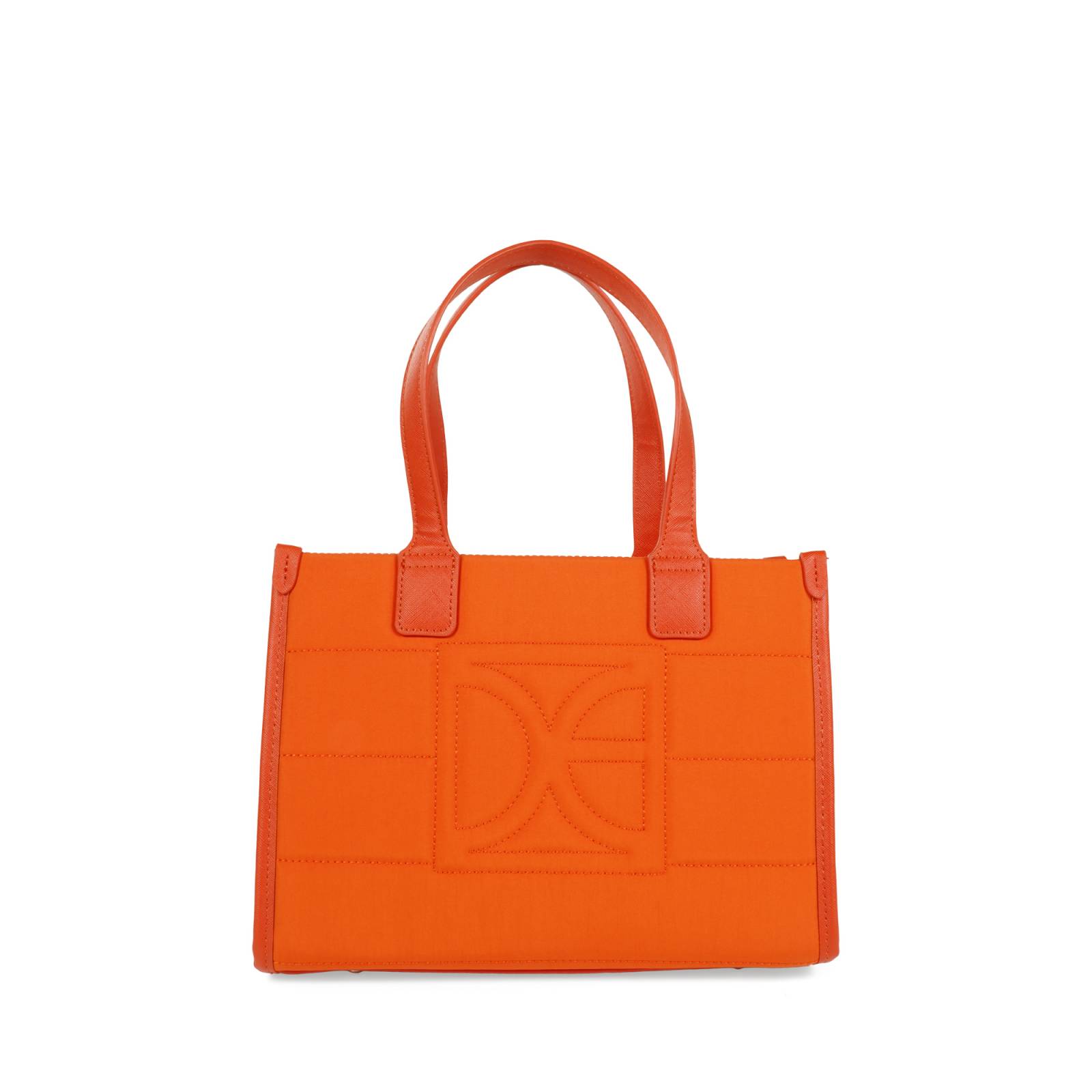 Bolsa Tote Cloe Mediana Textil color Naranja