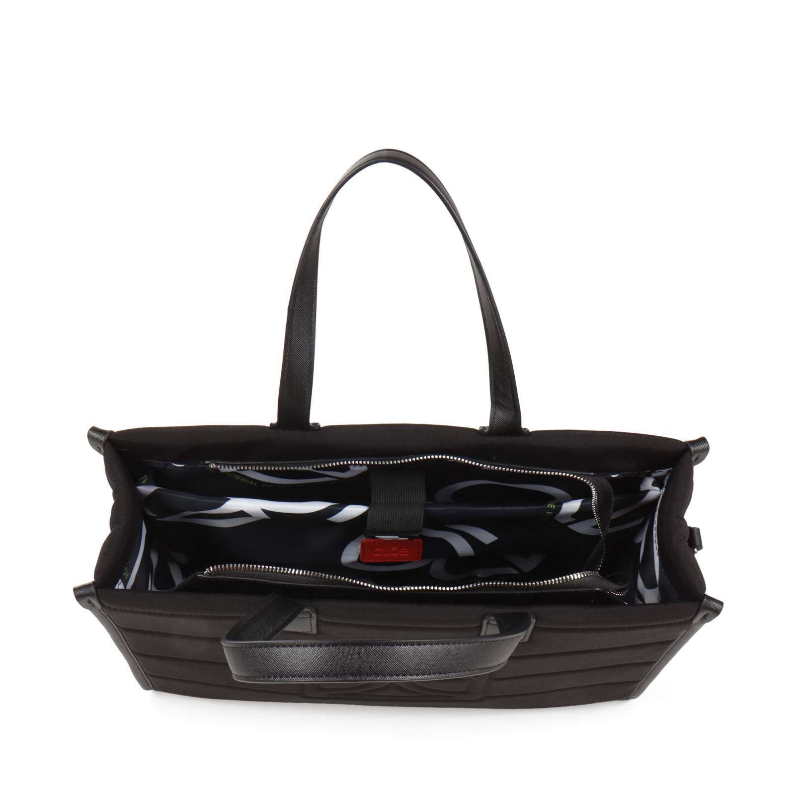 Bolsa Tote Cloe Grande Textil color Negro