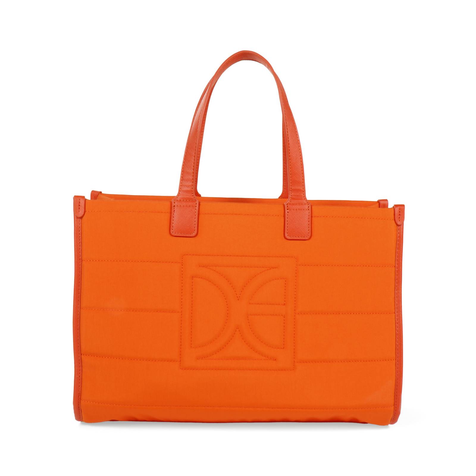 Bolsa Tote Cloe Grande Textil color Naranja