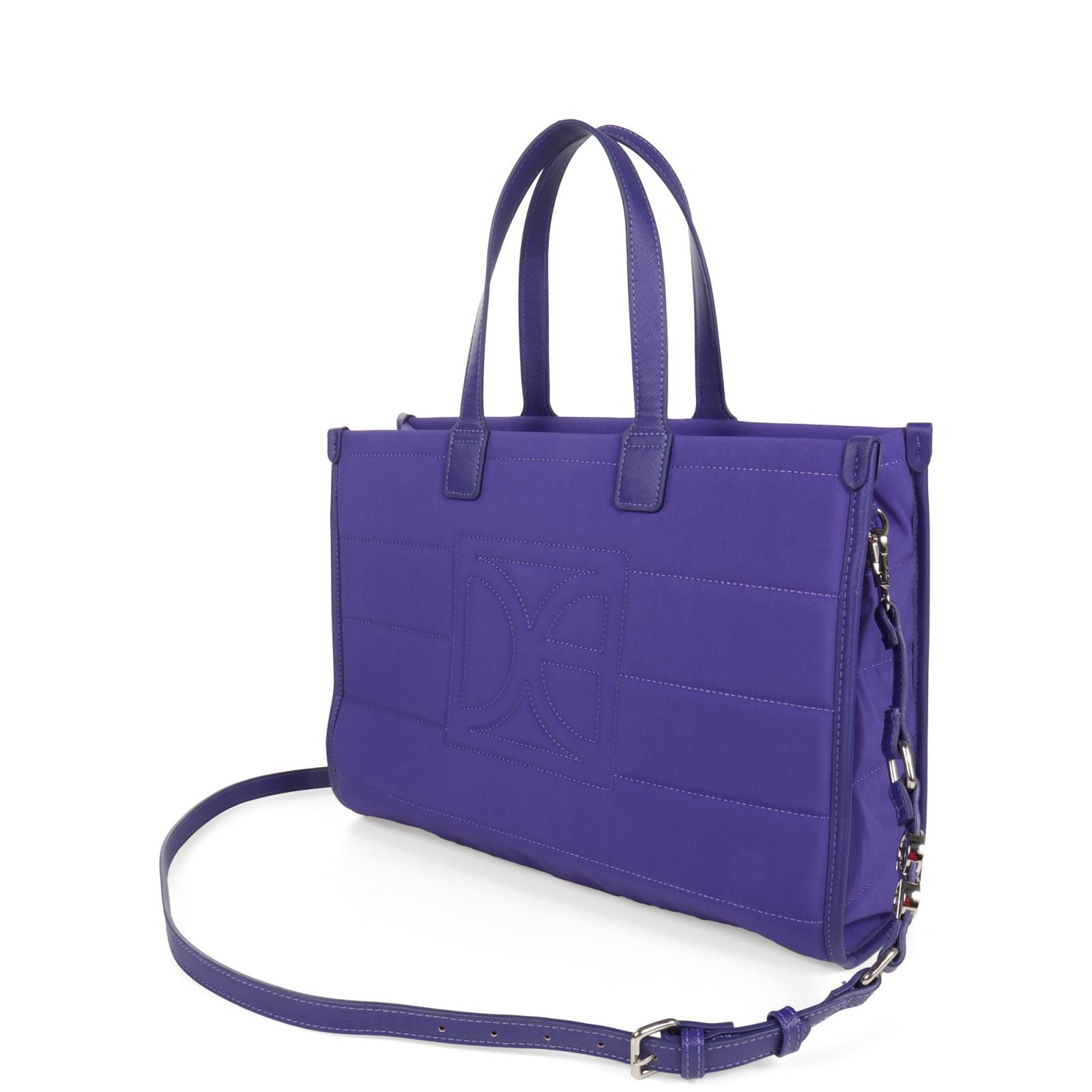 Bolsa Tote Cloe Grande Textil color Morado