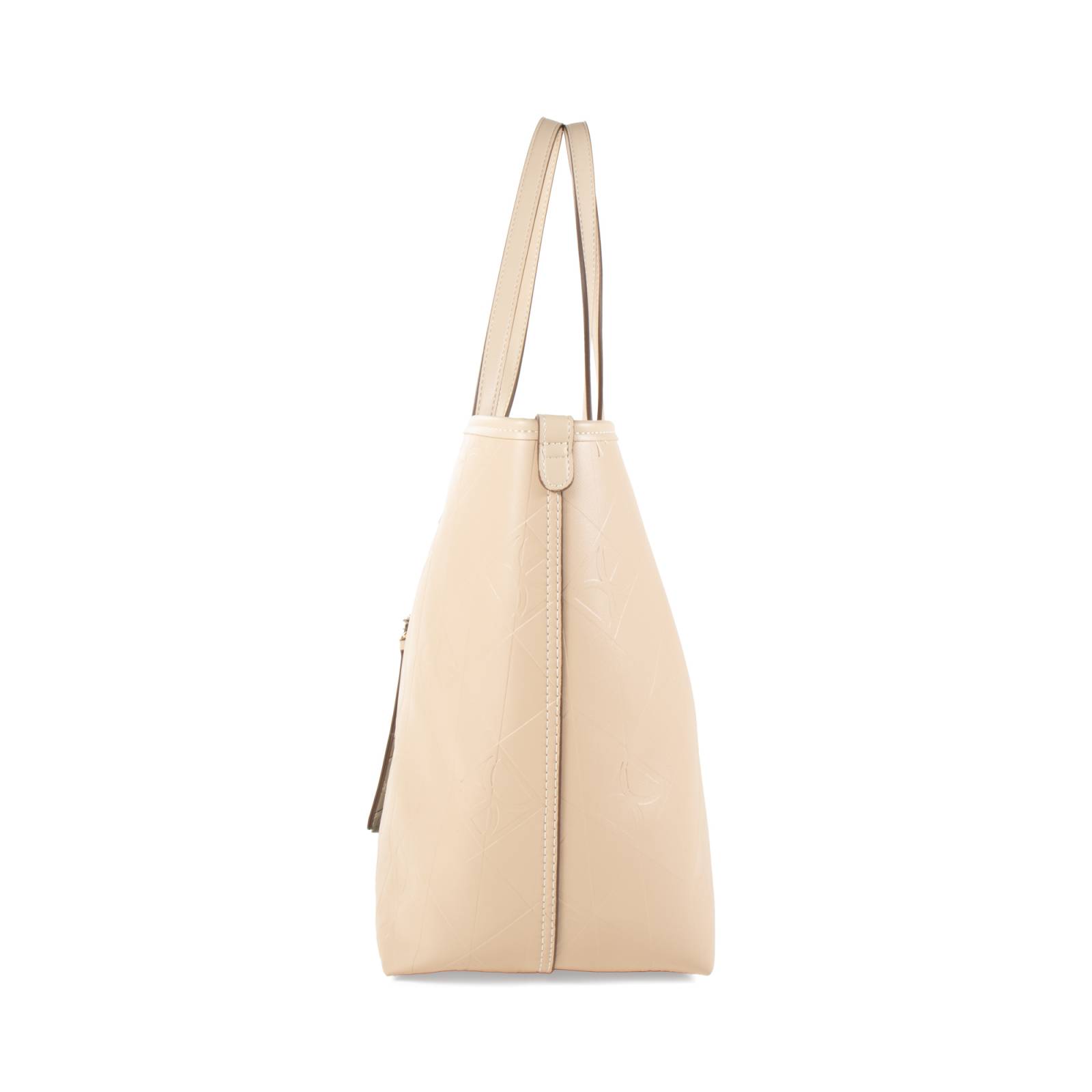 Bolsa Tote Cloe Grande con Pouch color Nude