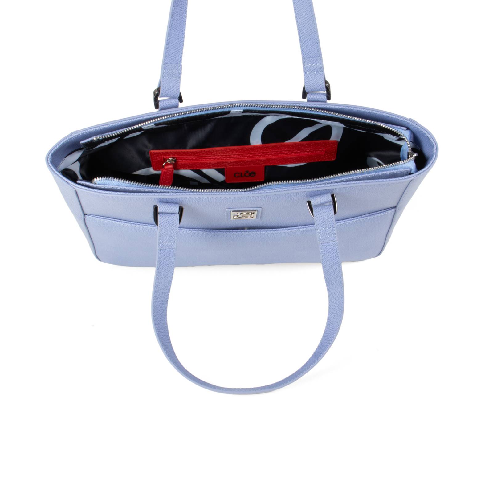 Bolsa Tote Cloe Grande Clásica color Azul 