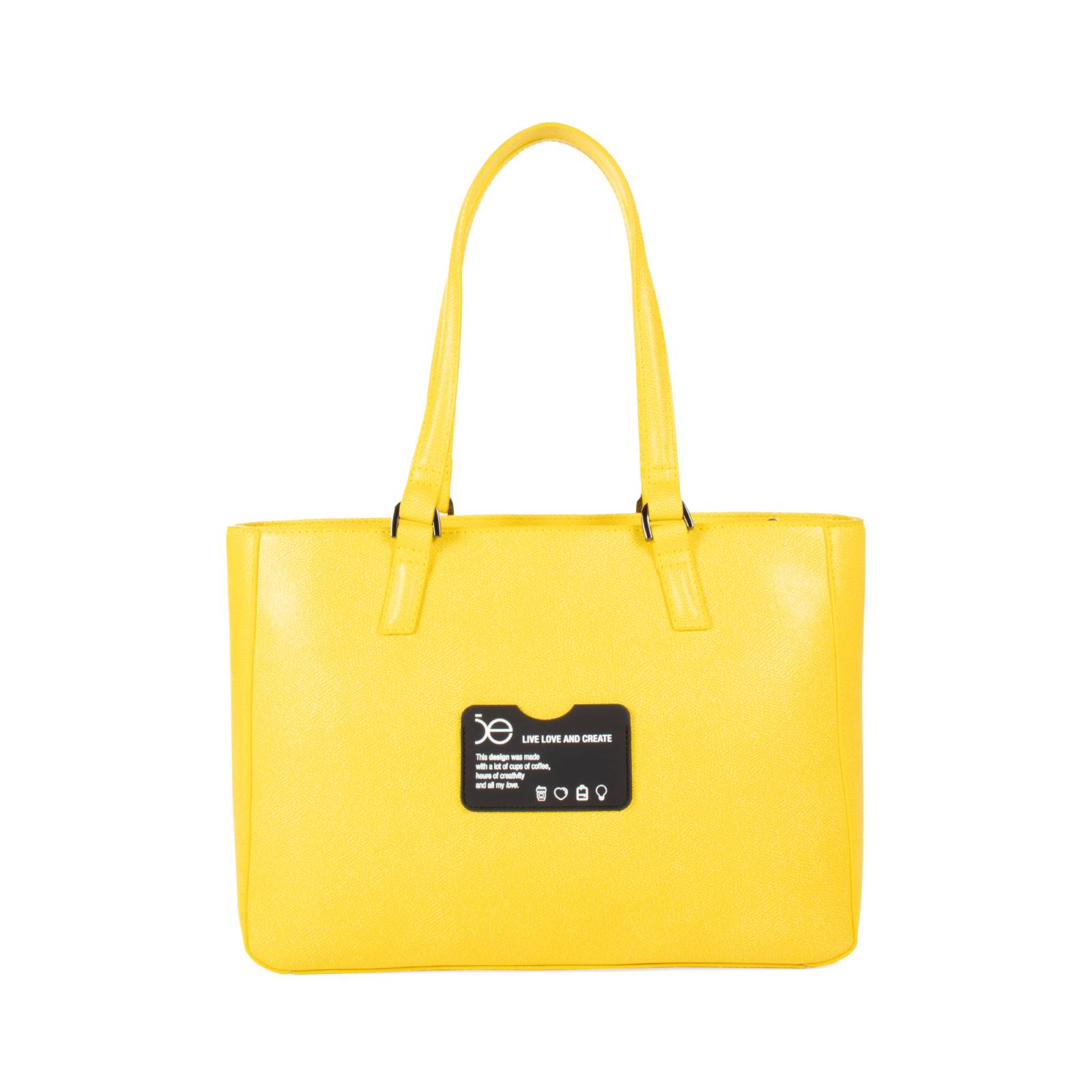 Bolsa Tote Cloe Grande Clásica color Amarillo