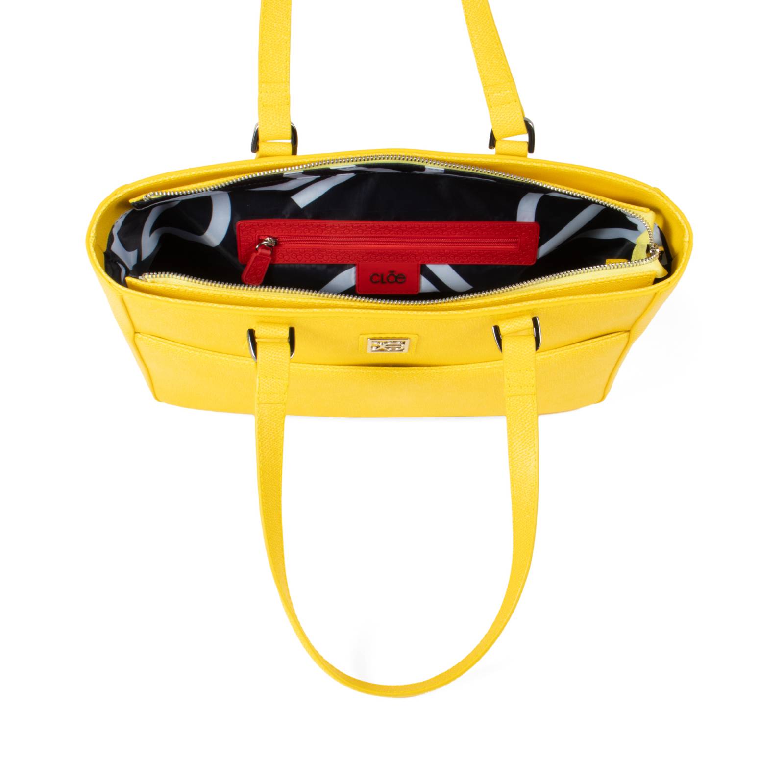 Bolsa Tote Cloe Grande Clásica color Amarillo