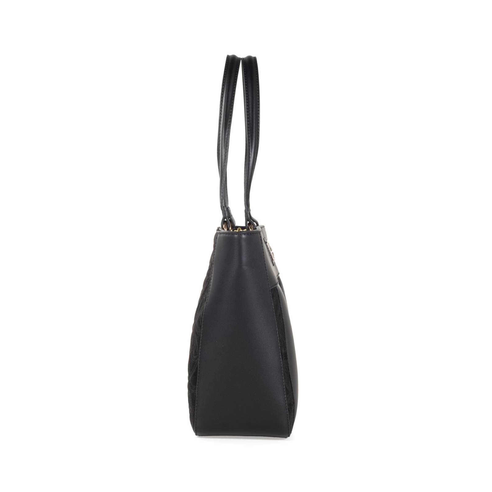 Bolsa Tote Cloe Grande Bordado de Monograma color Negro