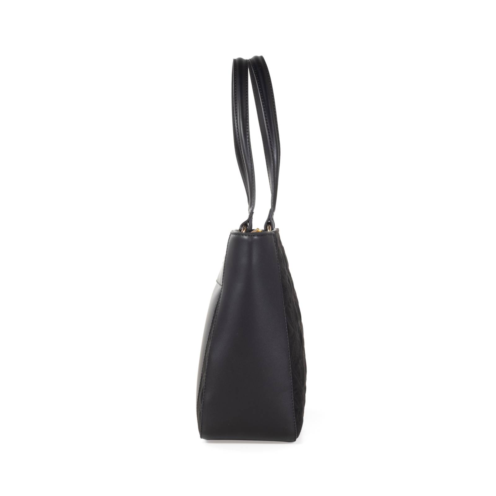 Bolsa Tote Cloe Grande Bordado de Monograma color Negro