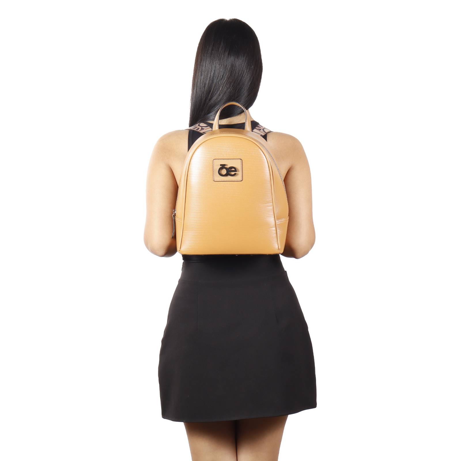 Mochila Cloe Mediana con Monedero color Camel