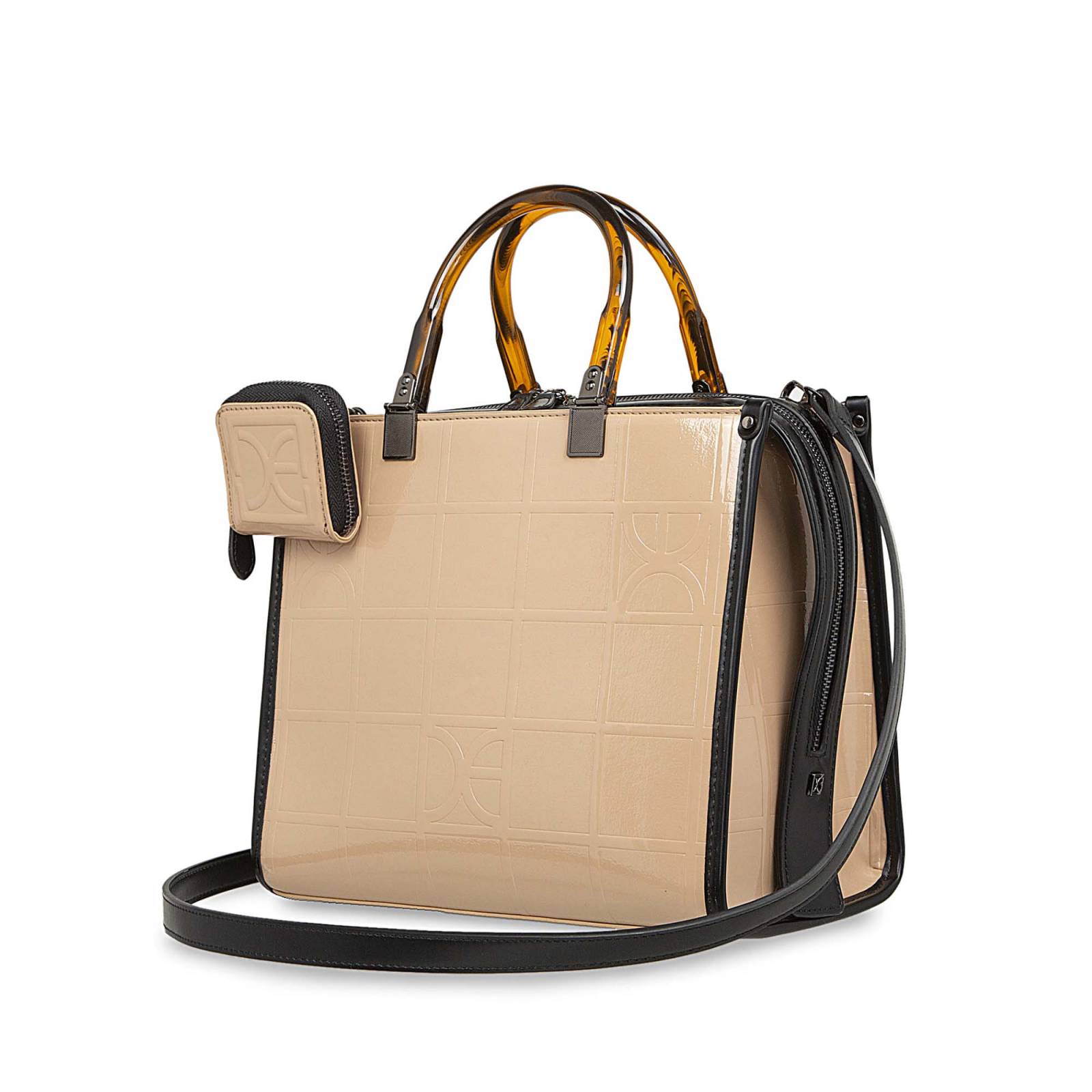 Bolsa Satchel Cloe Para Mujer Mediana Maneral Acrílico